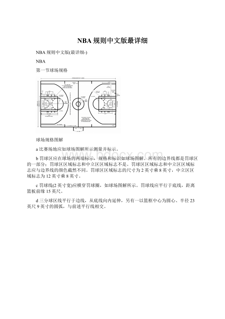 NBA规则中文版最详细.docx_第1页