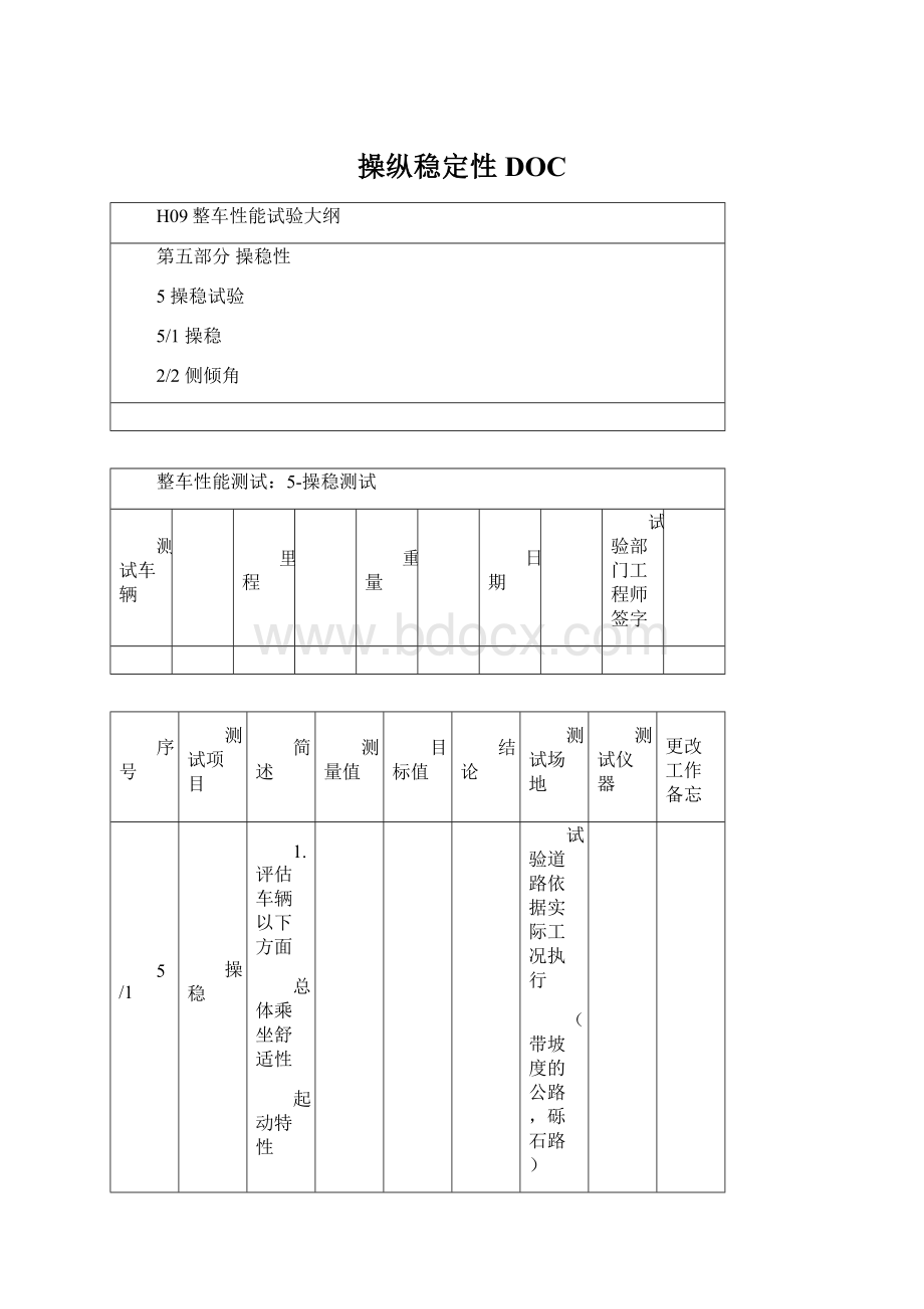 操纵稳定性DOCWord文件下载.docx