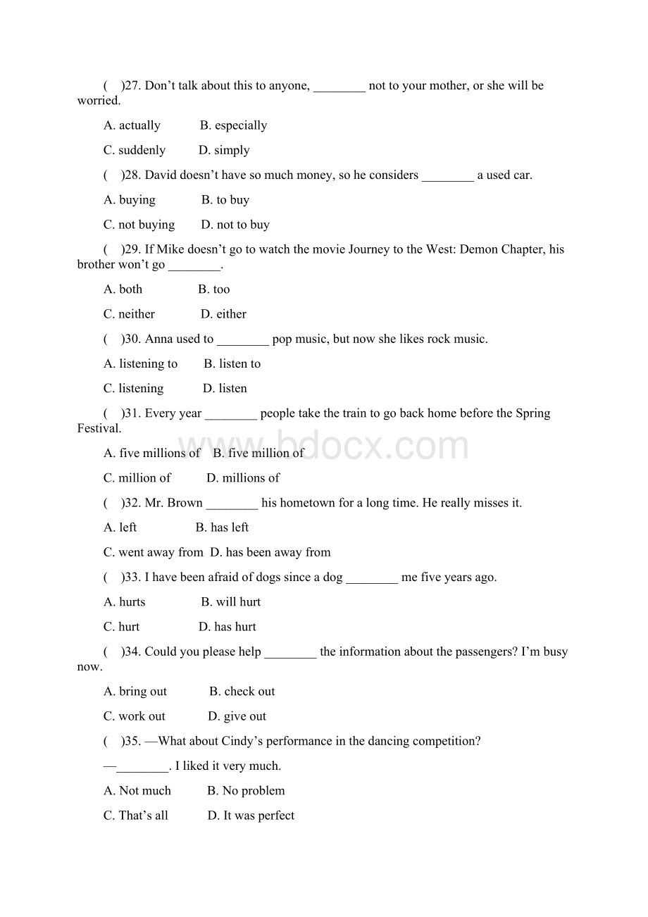 k12精品学年八年级英语下册Unit10Ivehadthisbikeforthreeyears测试题2新版人教新目标版.docx_第2页