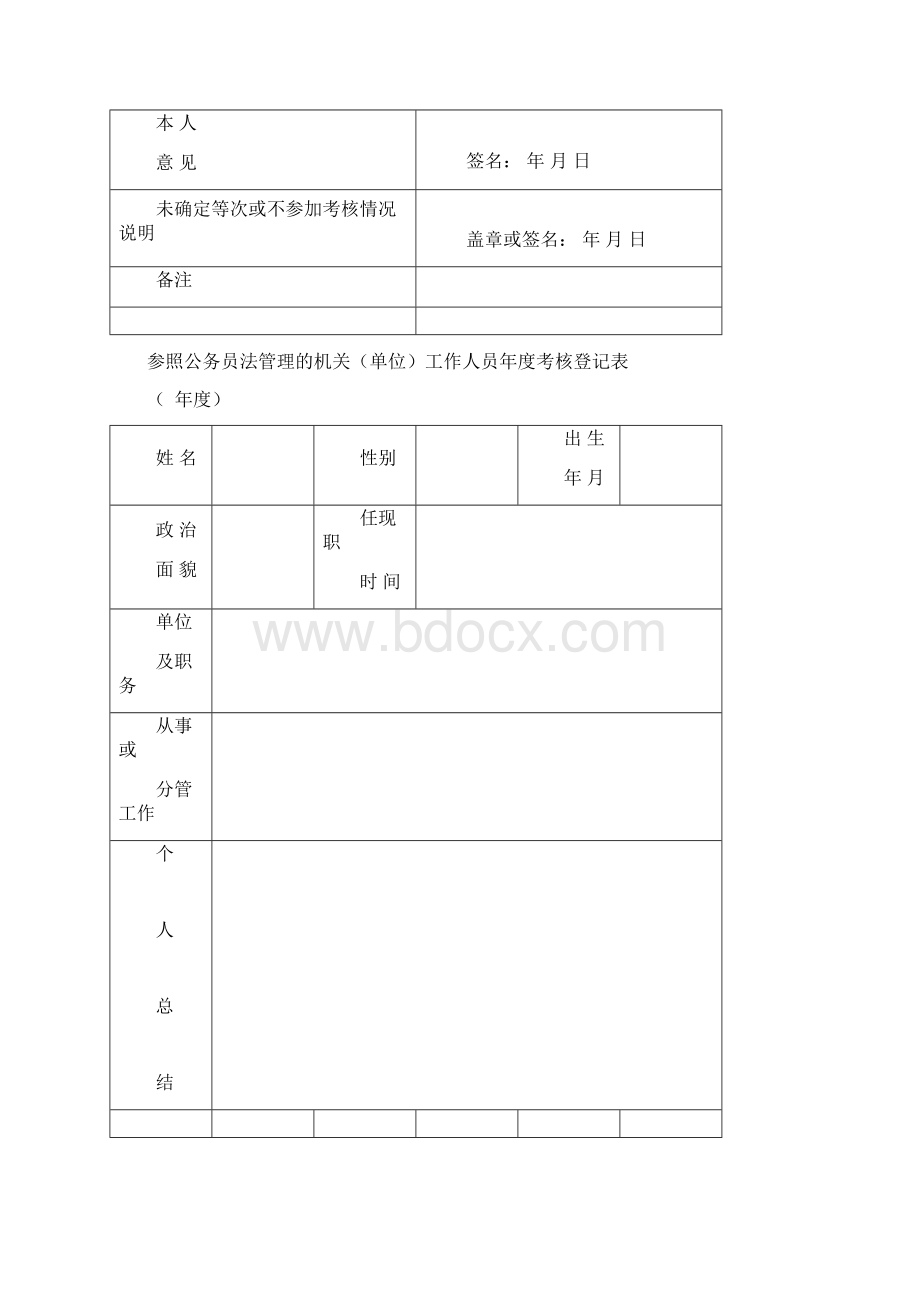 公务员年度考核登记表1.docx_第2页