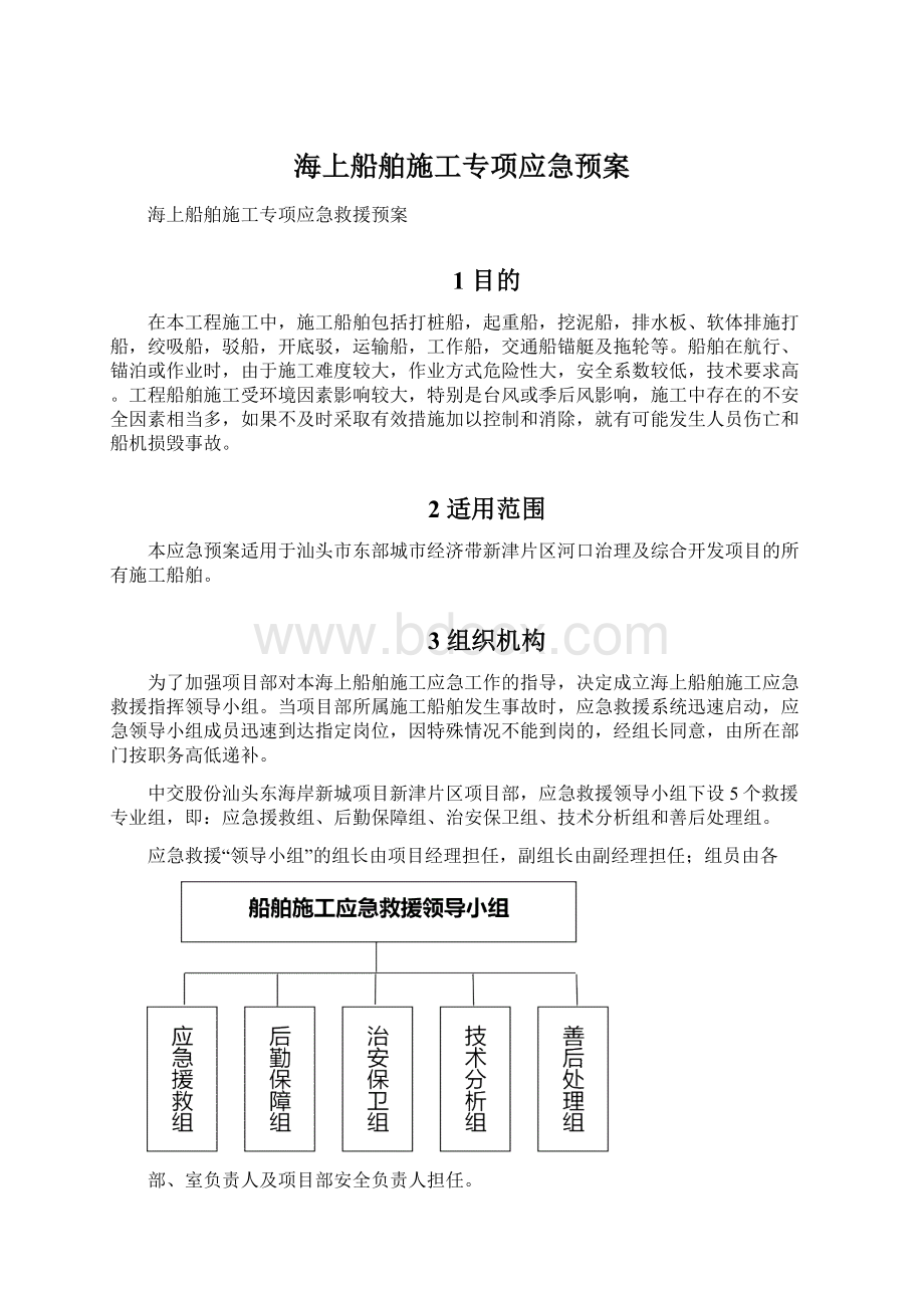 海上船舶施工专项应急预案.docx_第1页