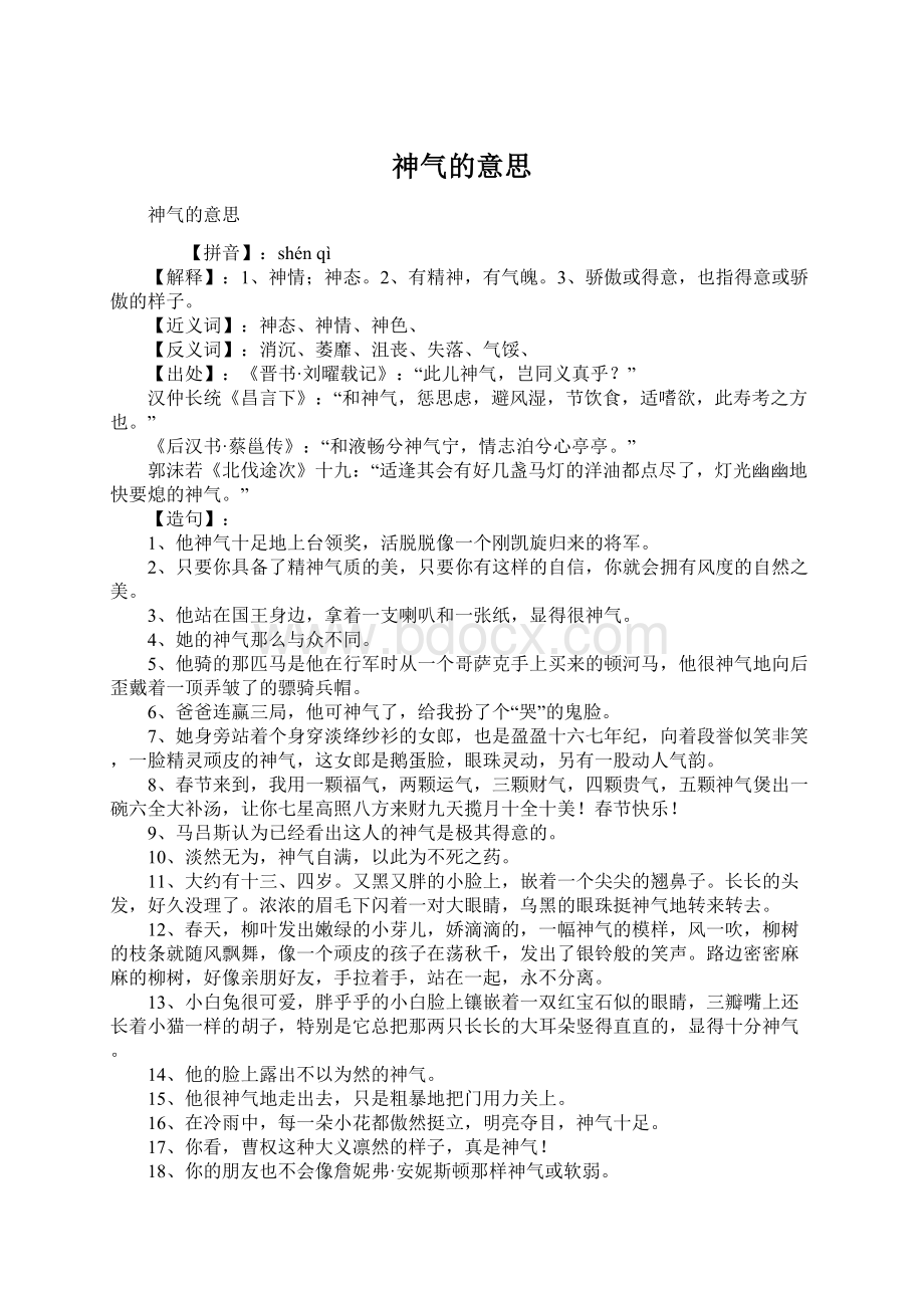 神气的意思.docx_第1页