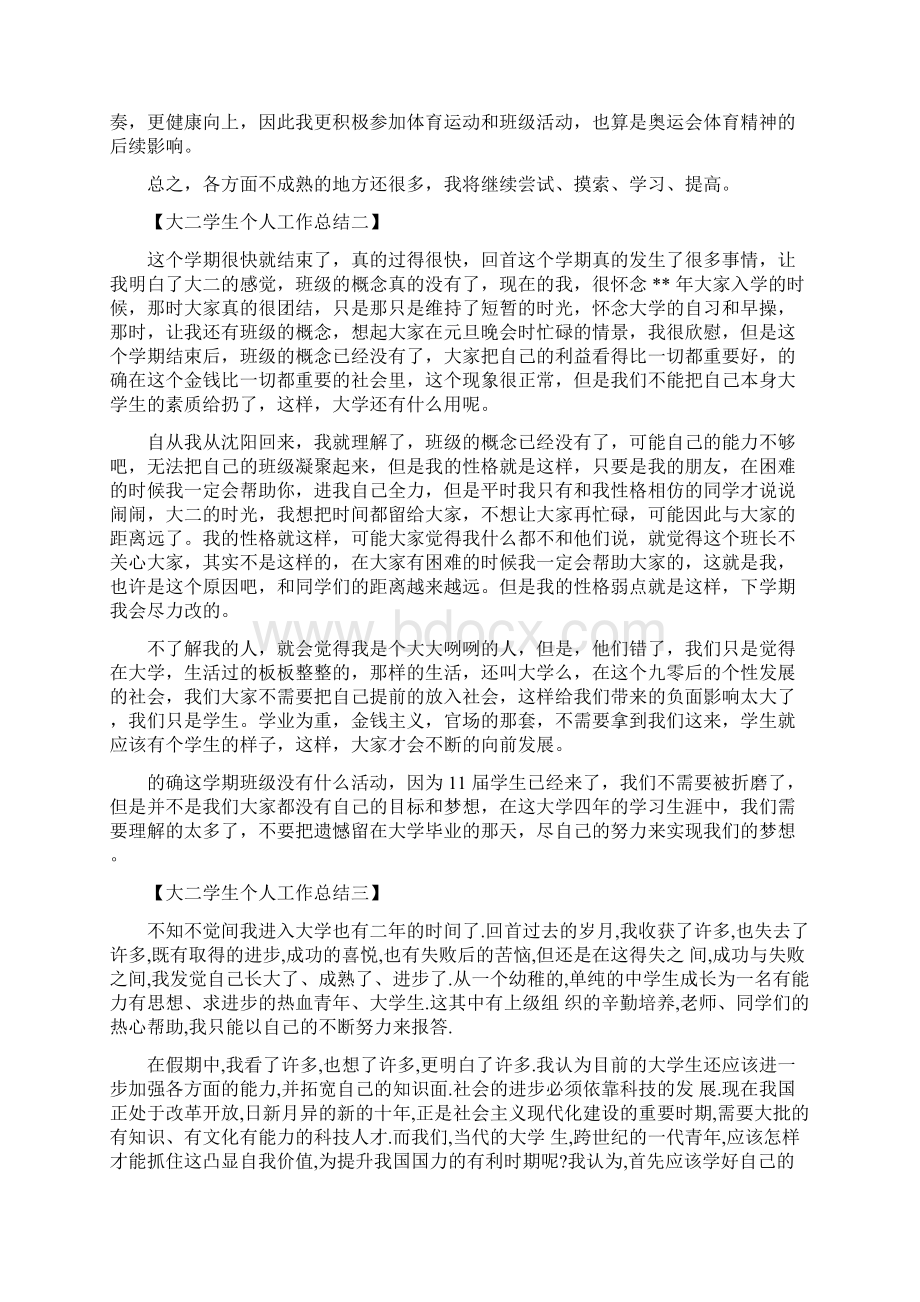 大二学生个人工作总结.docx_第2页