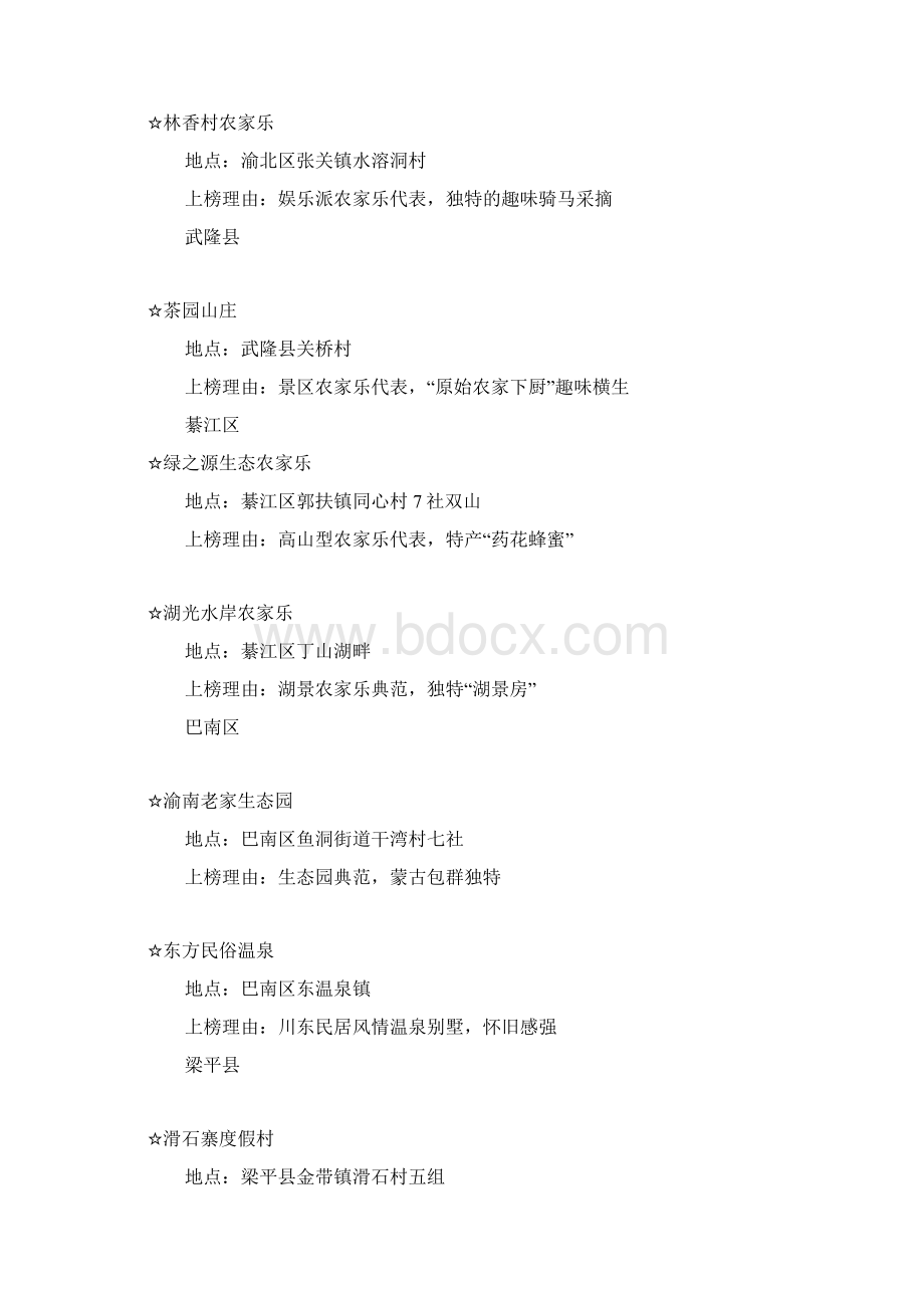 重庆农家乐推荐大全Word文件下载.docx_第3页