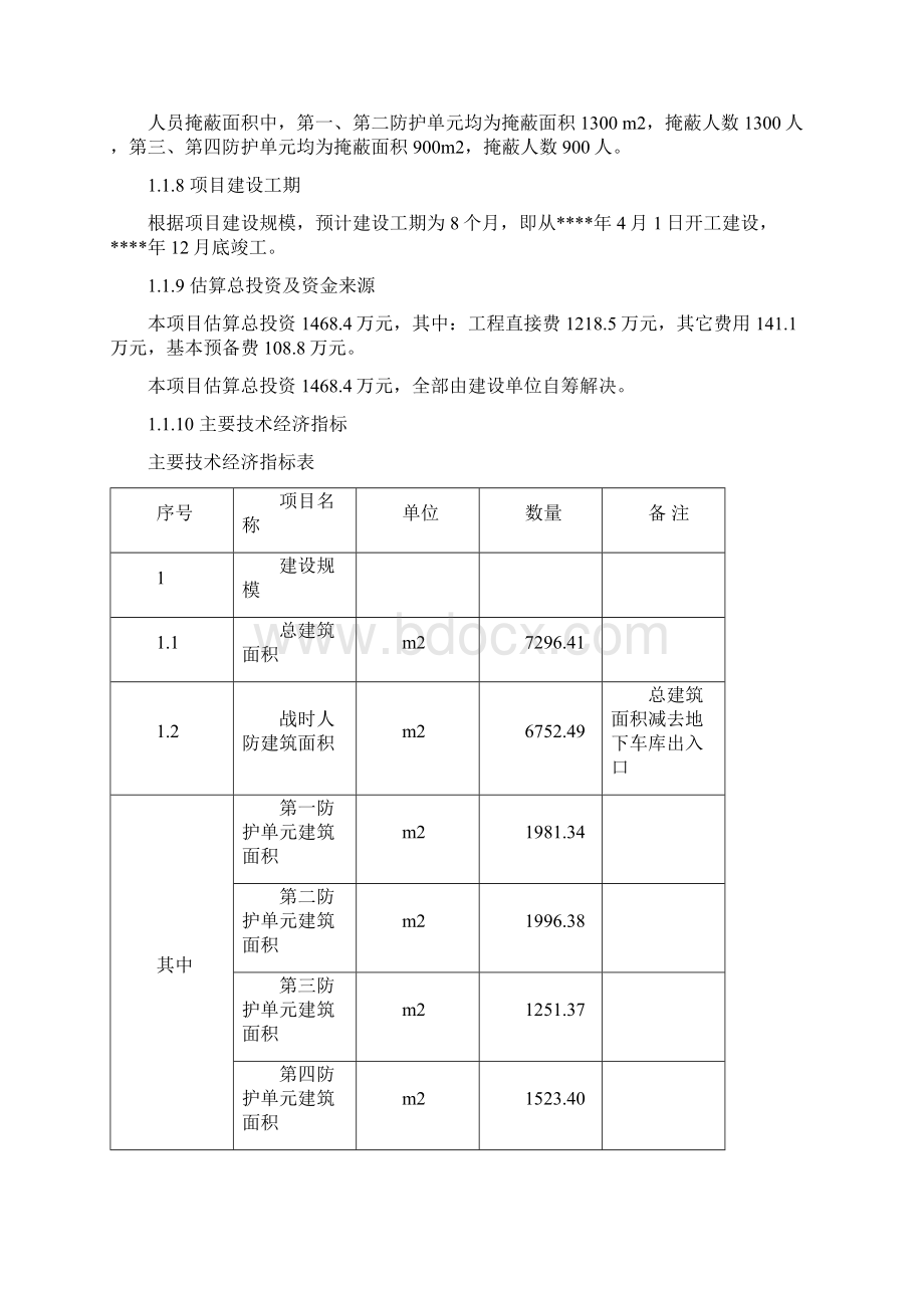 终稿XX小区人防工程建设项目可行性研究报告文档格式.docx_第2页