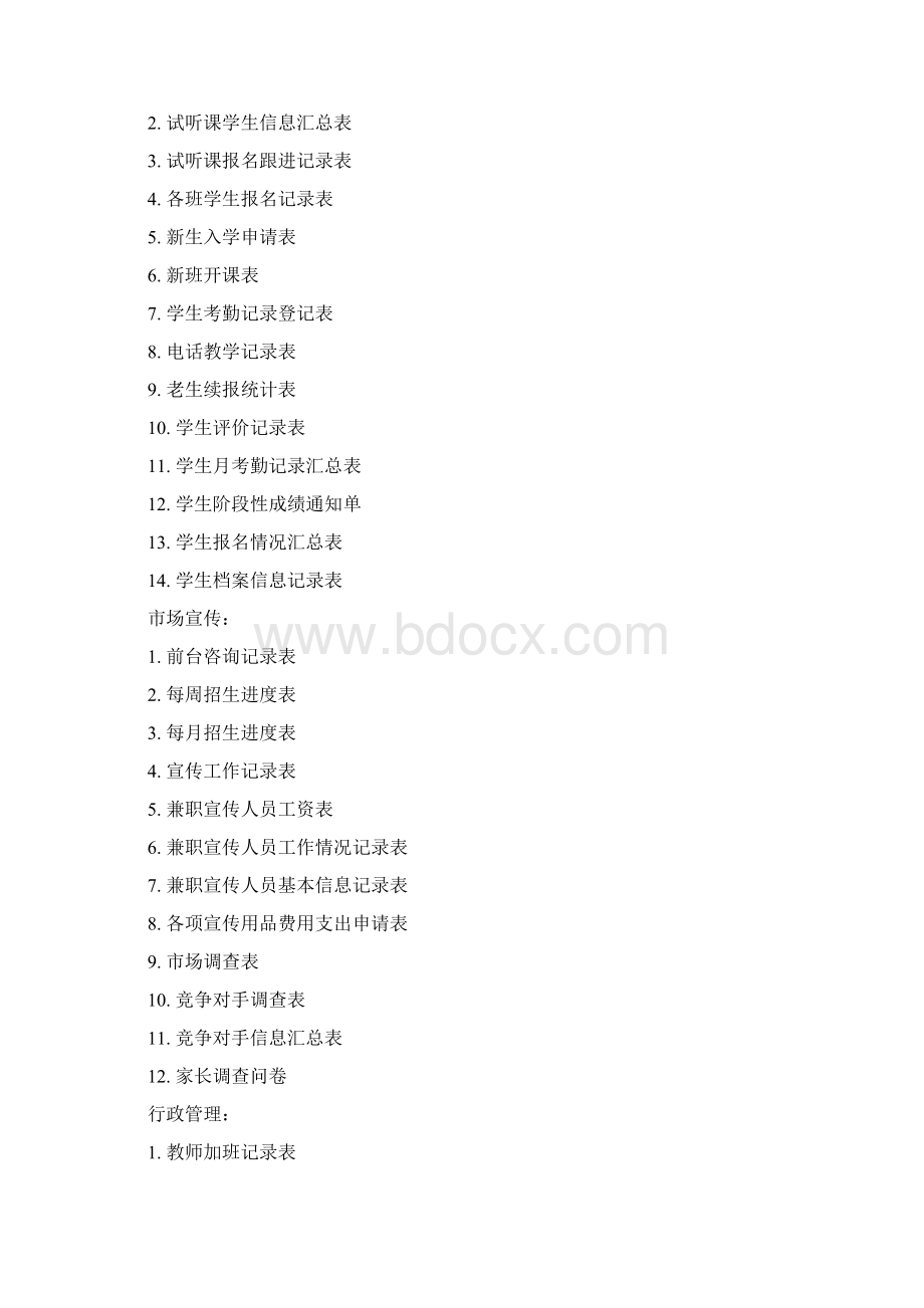 培训学校各类表格.docx_第2页