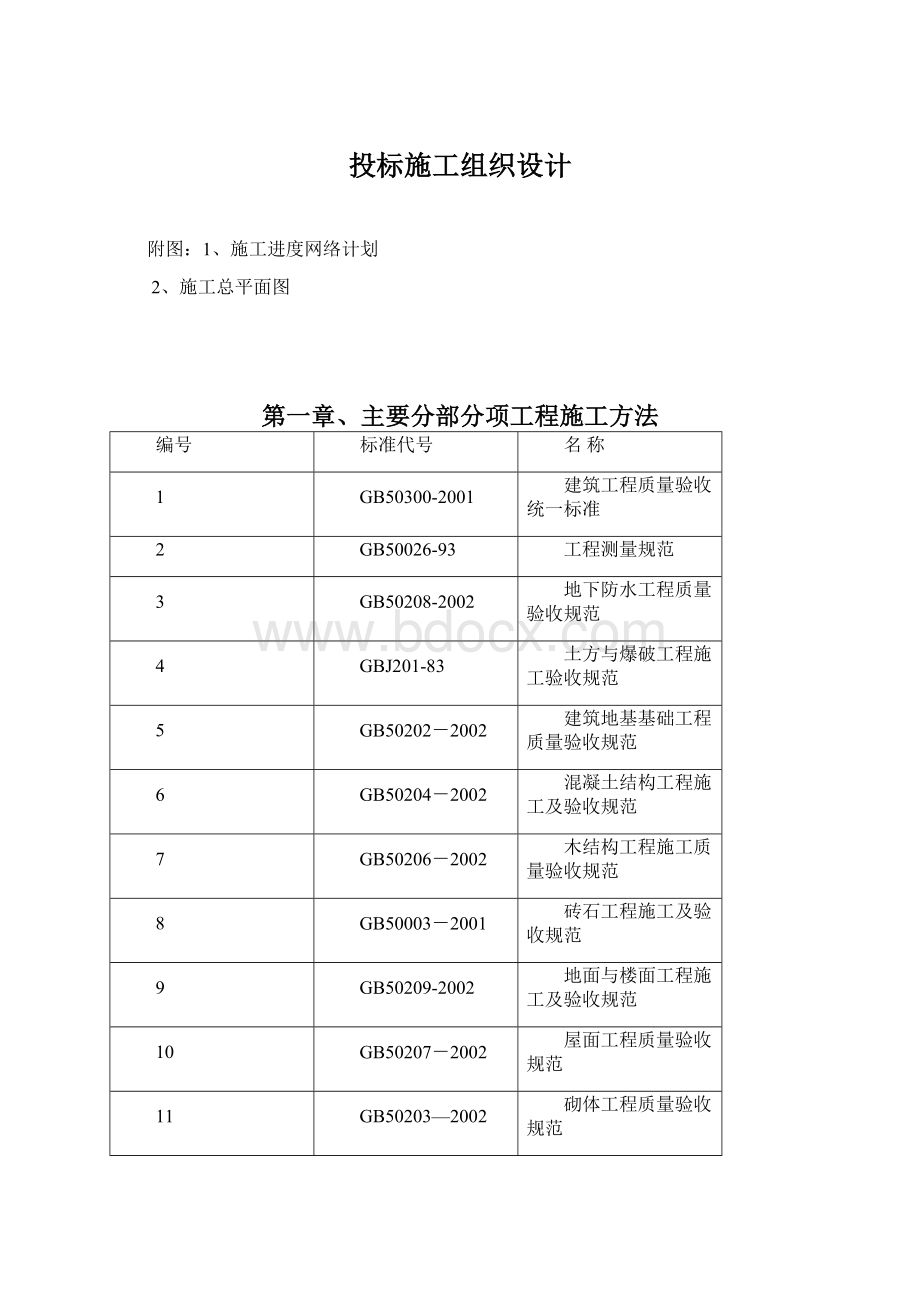 投标施工组织设计.docx