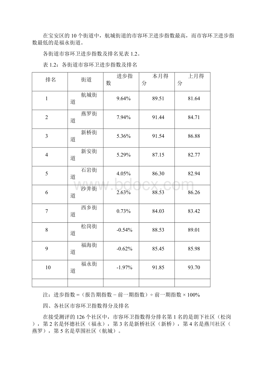 宝安区市容环卫指数测评总报告.docx_第3页