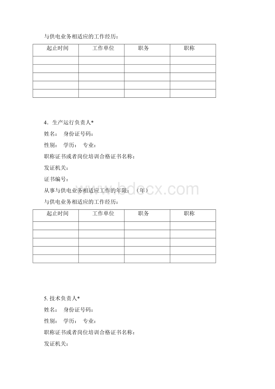 电力业务许可证申请表Word文件下载.docx_第3页