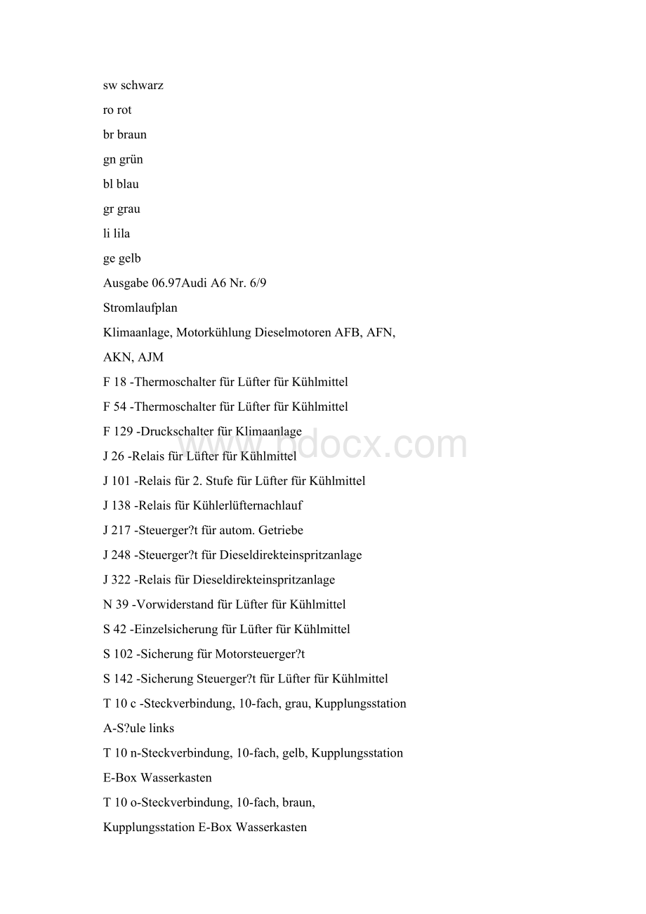 款奥迪A6全车系电路图手册五可编辑.docx_第3页