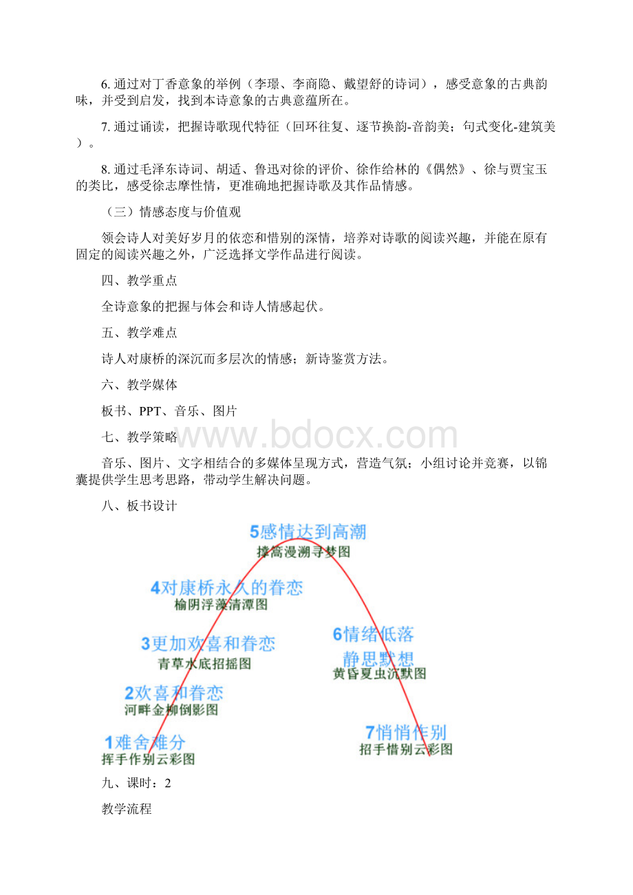 教案设计《再别康桥》Word文件下载.docx_第2页