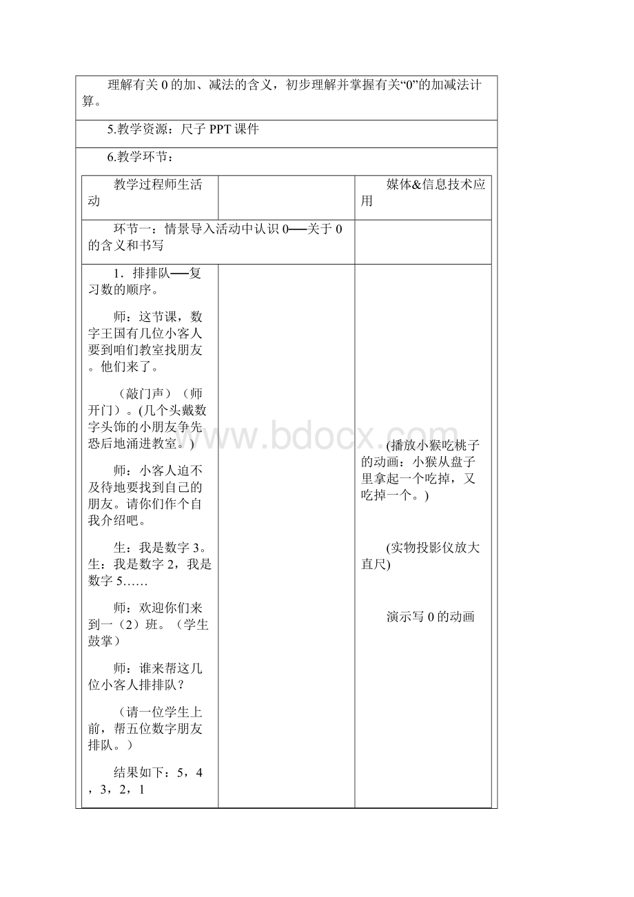 0的认识和相关加减法教学设计.docx_第2页