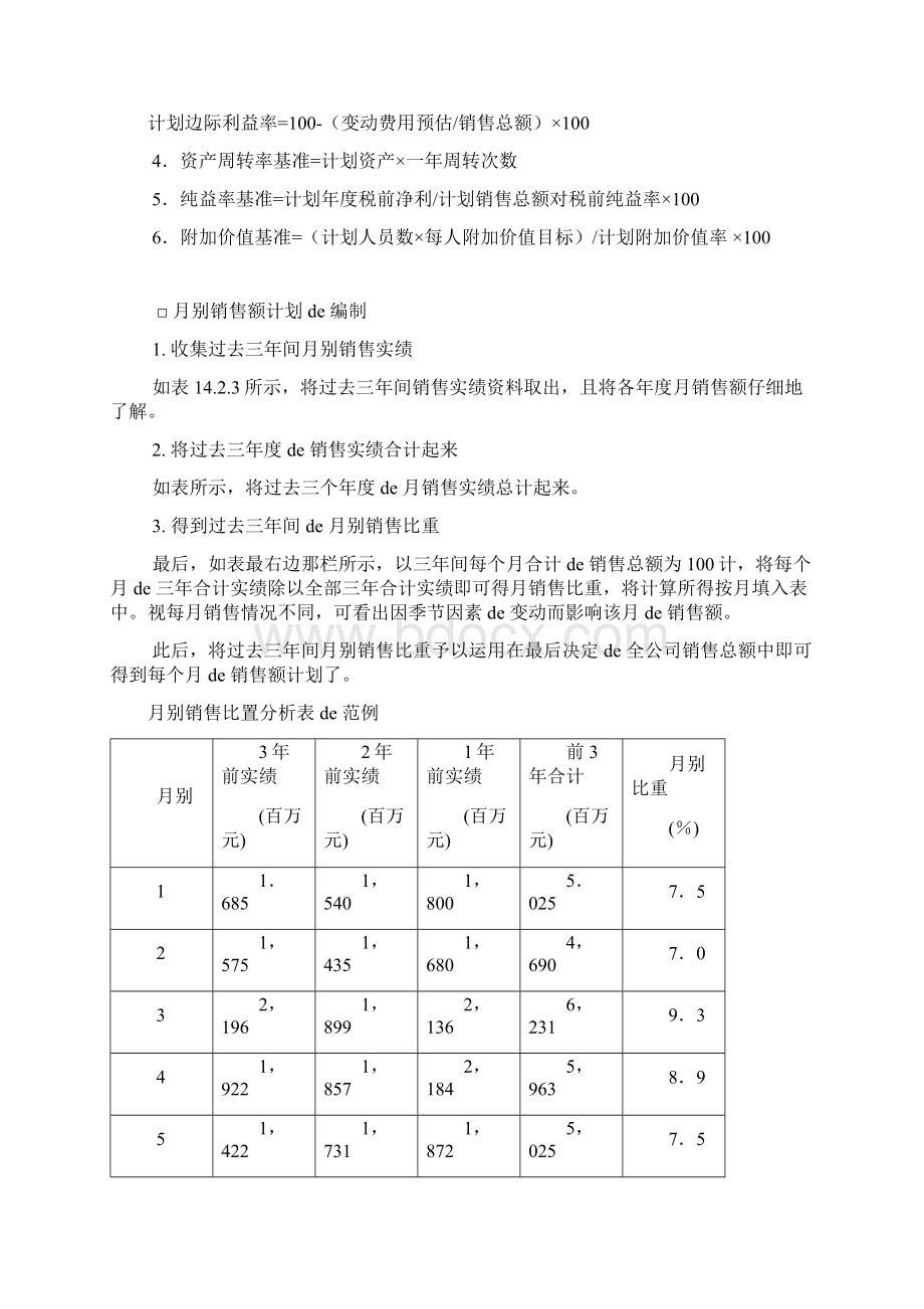 经营管理制度销售计划管理基础.docx_第3页