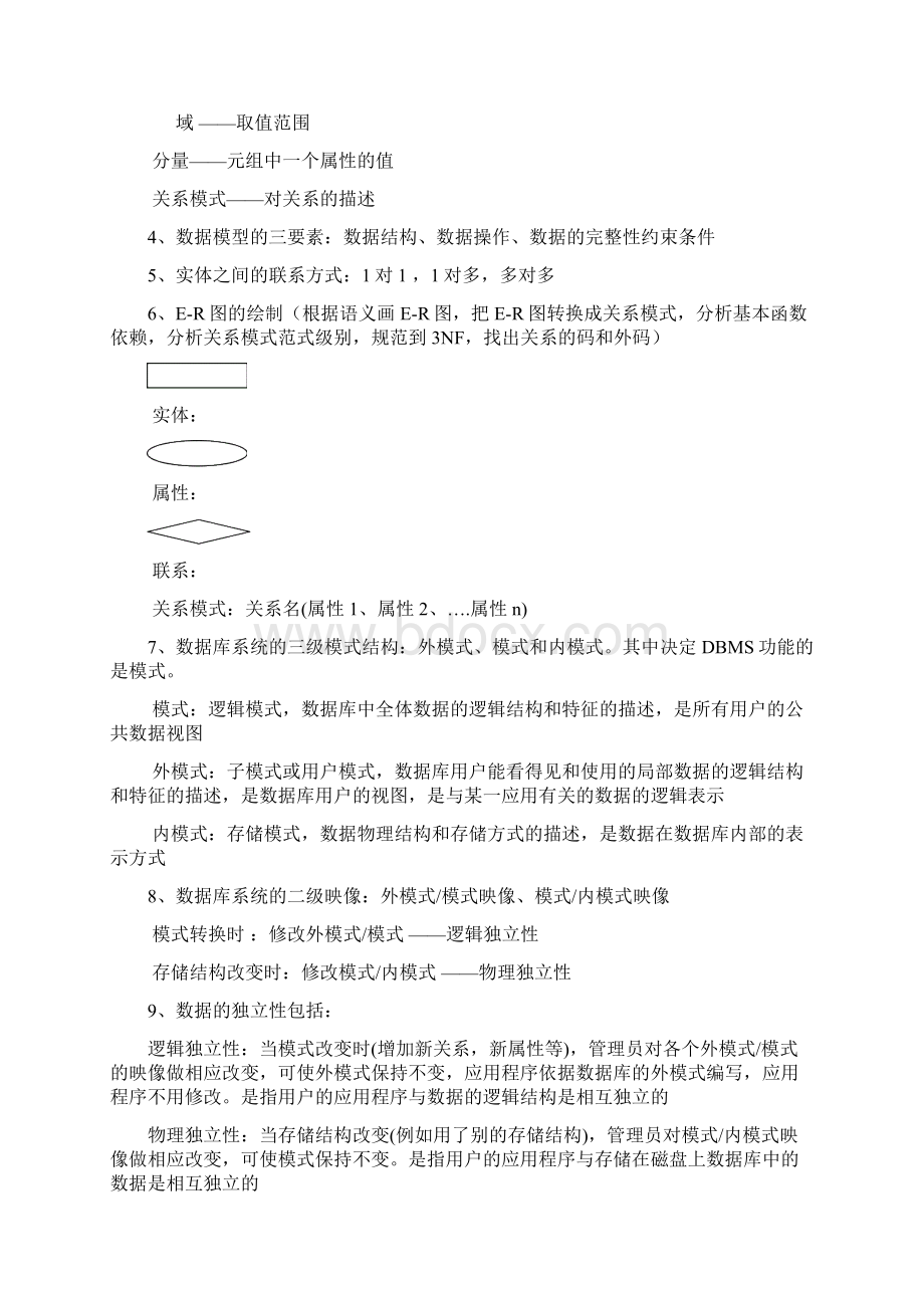 数据库复习资料Word格式.docx_第2页