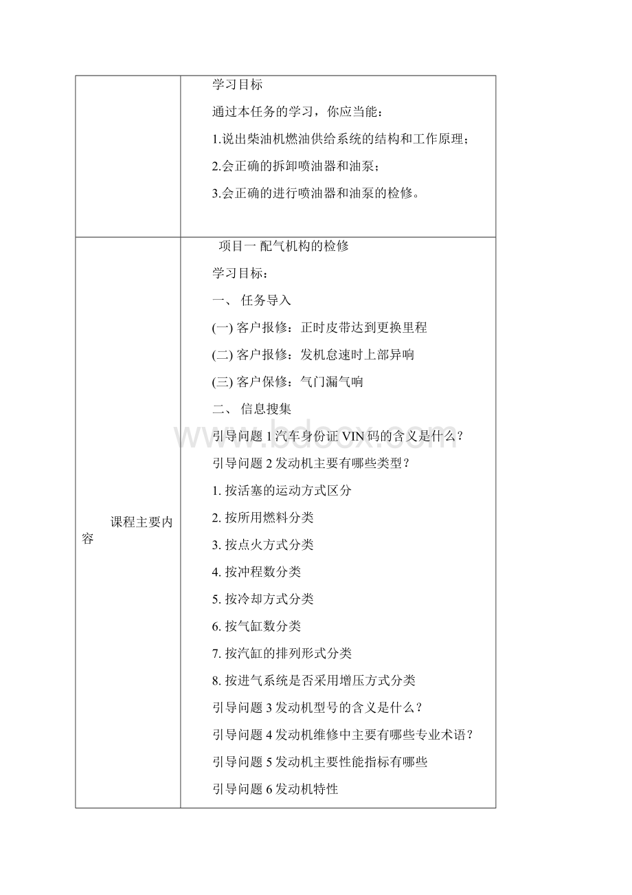 汽车发动机构造与维修一体化教程教案.docx_第3页