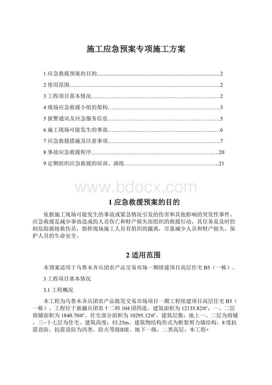 施工应急预案专项施工方案.docx