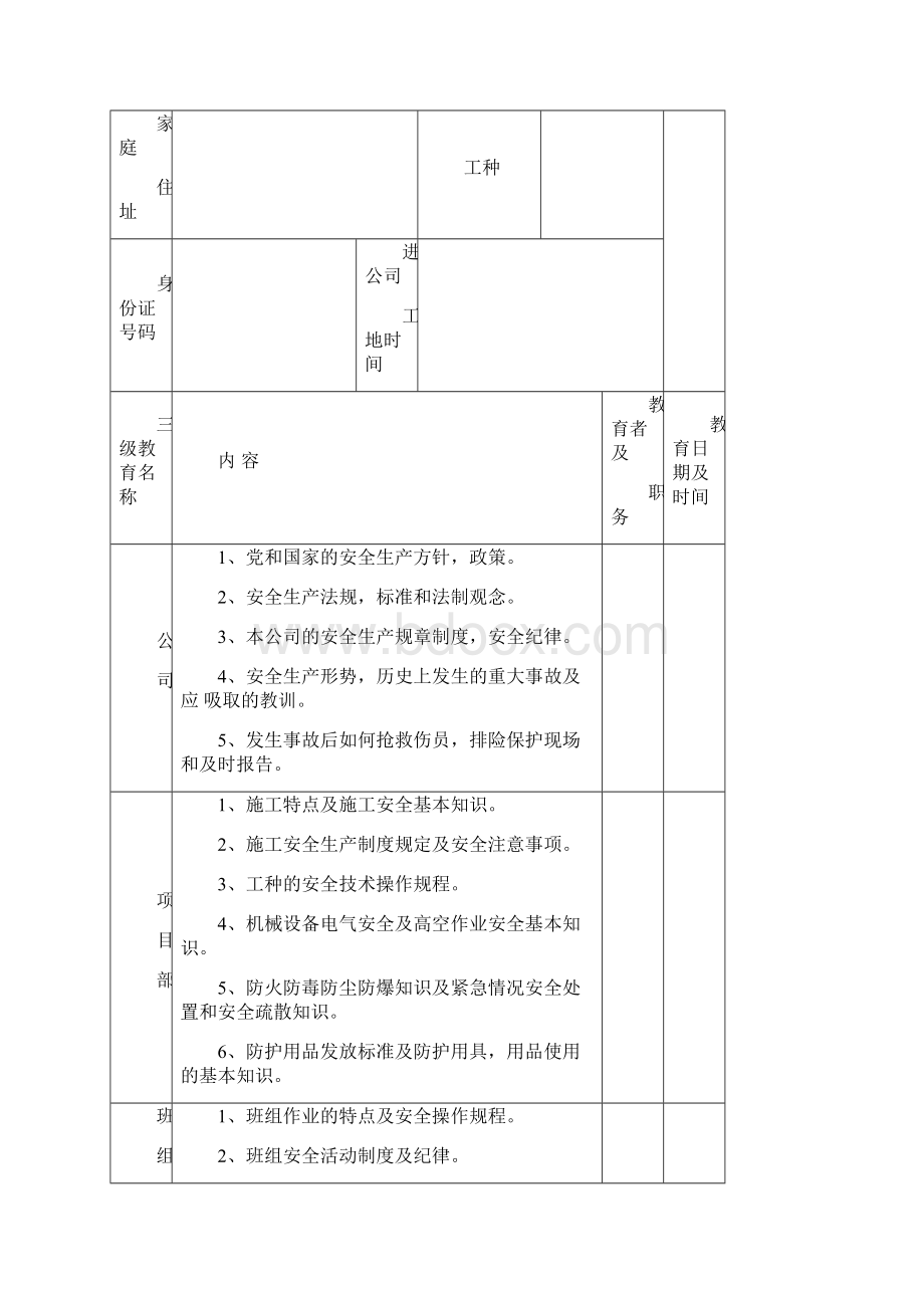 安全三级教育等资料.docx_第3页