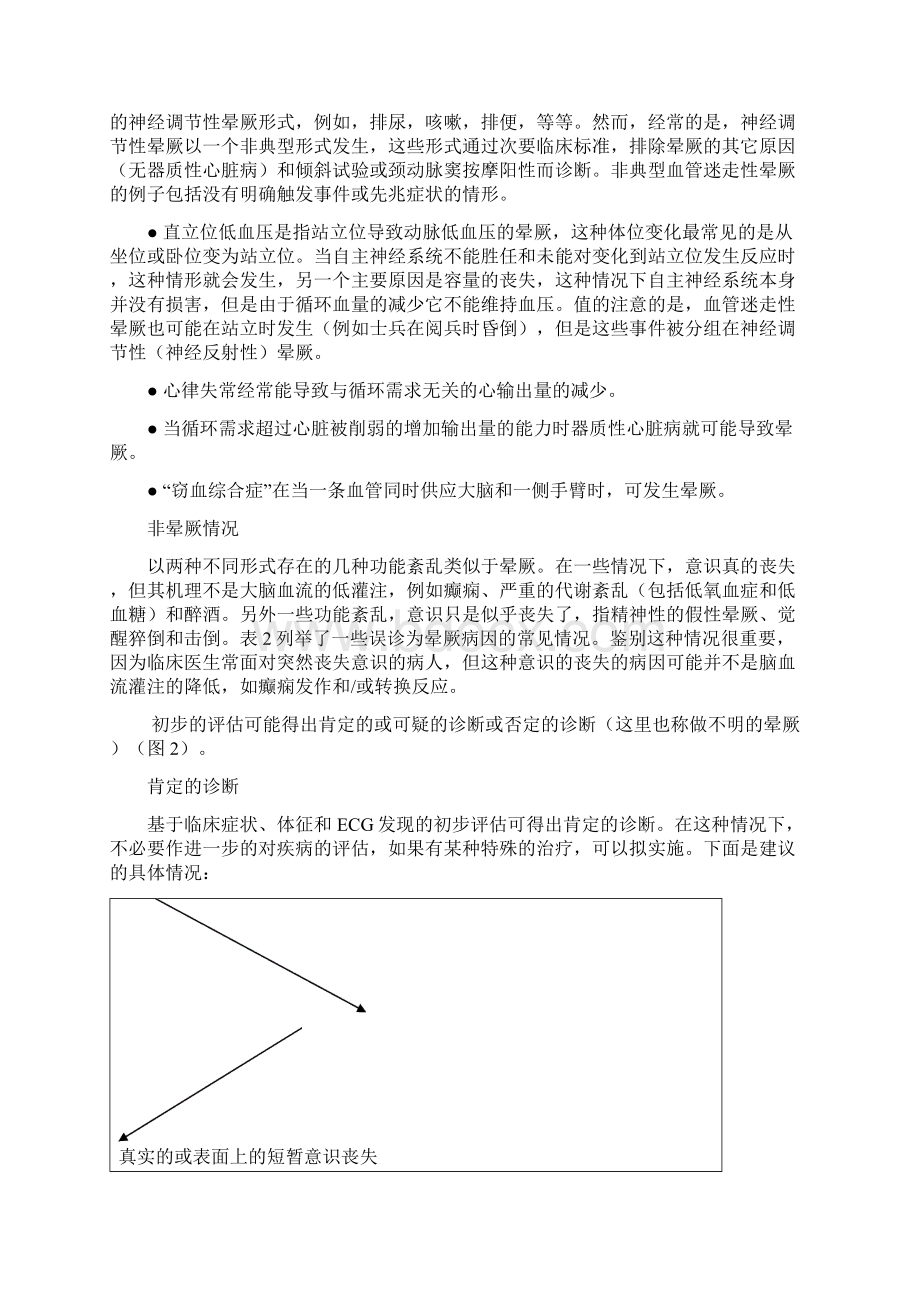 晕厥诊疗指南Word格式文档下载.docx_第2页