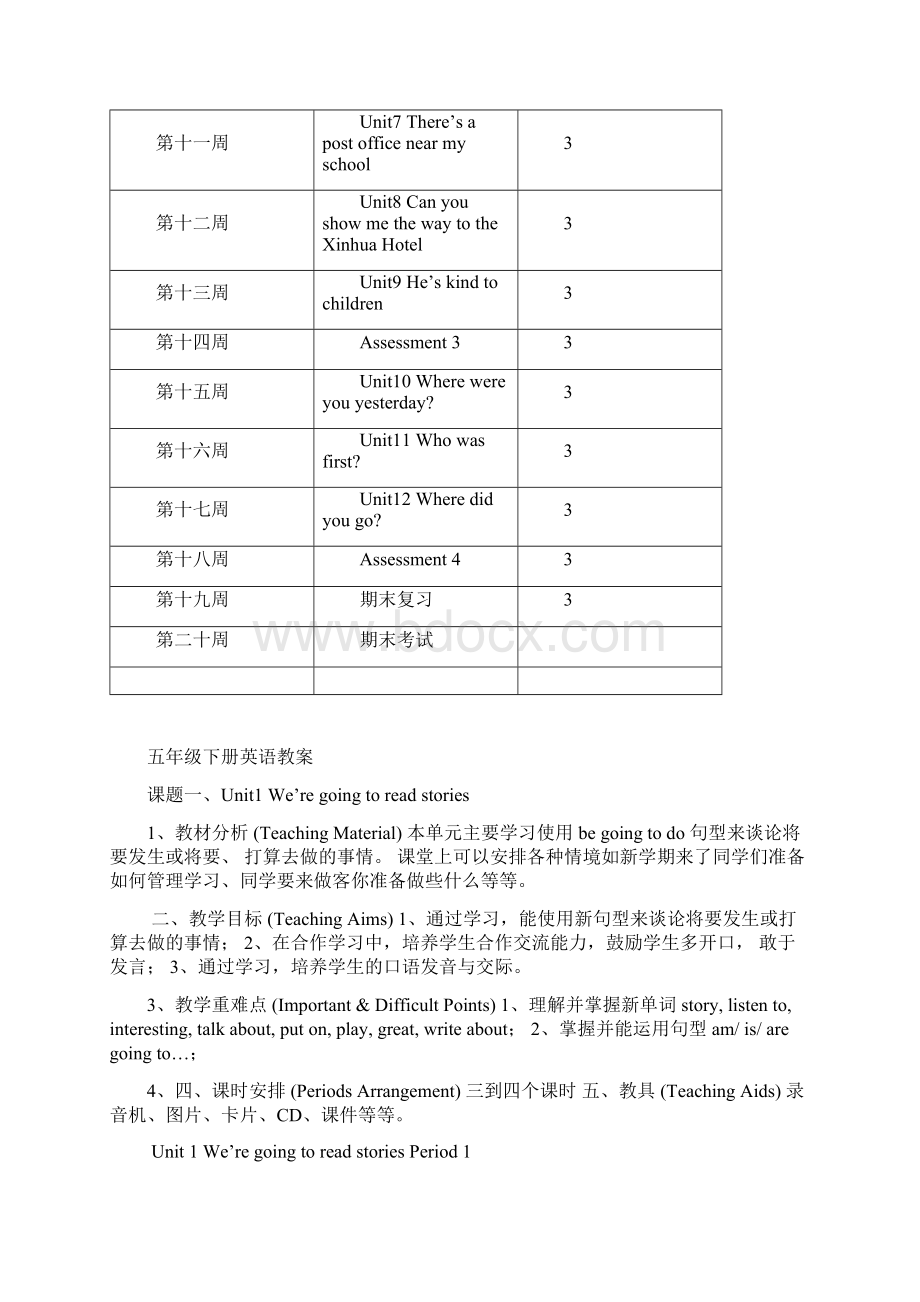 新版湘少版五年级下册英语教案全册.docx_第3页