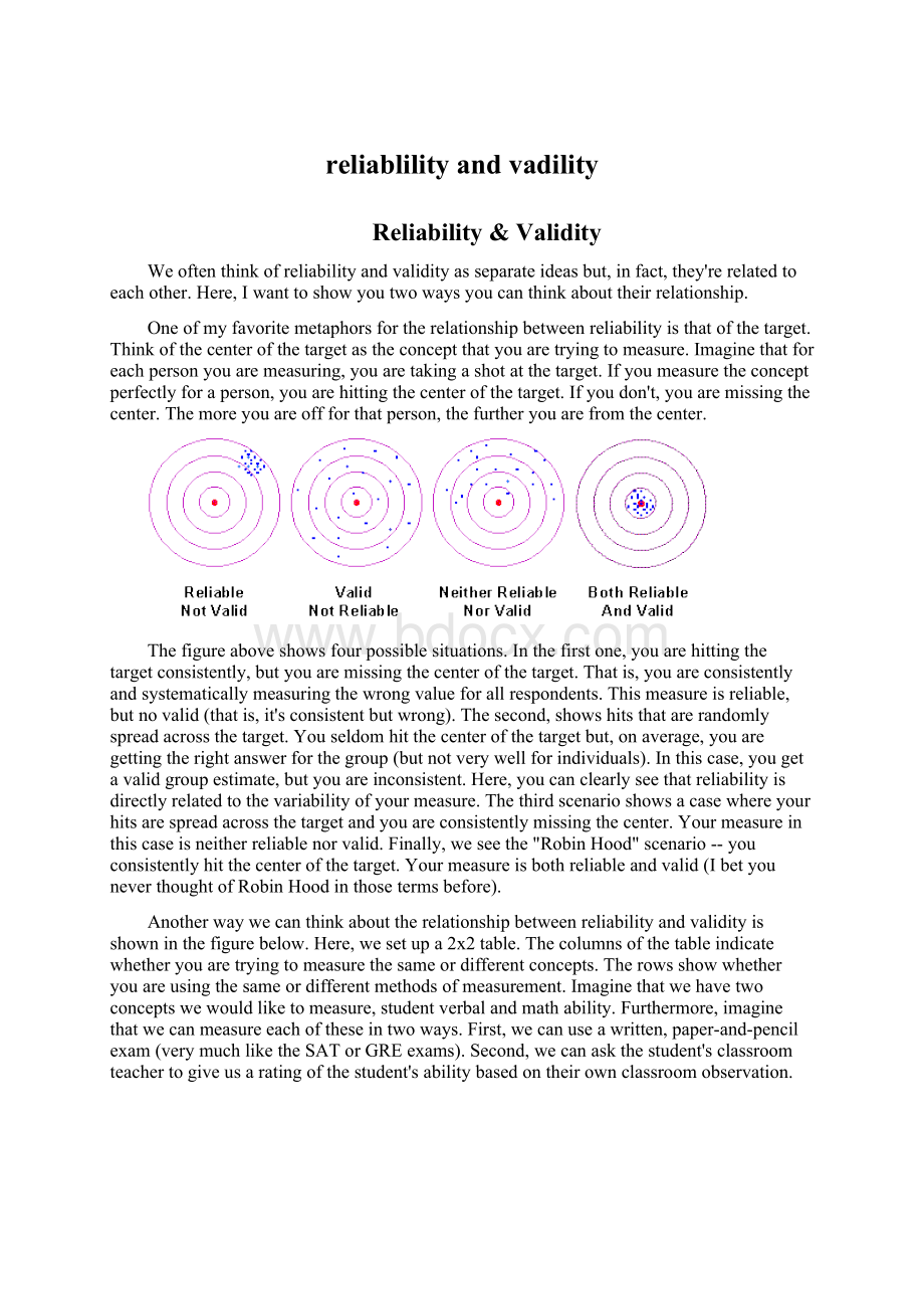 reliablility and vadility.docx