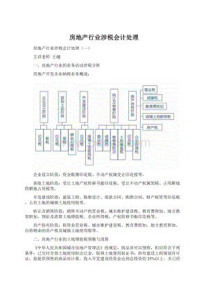 房地产行业涉税会计处理Word下载.docx