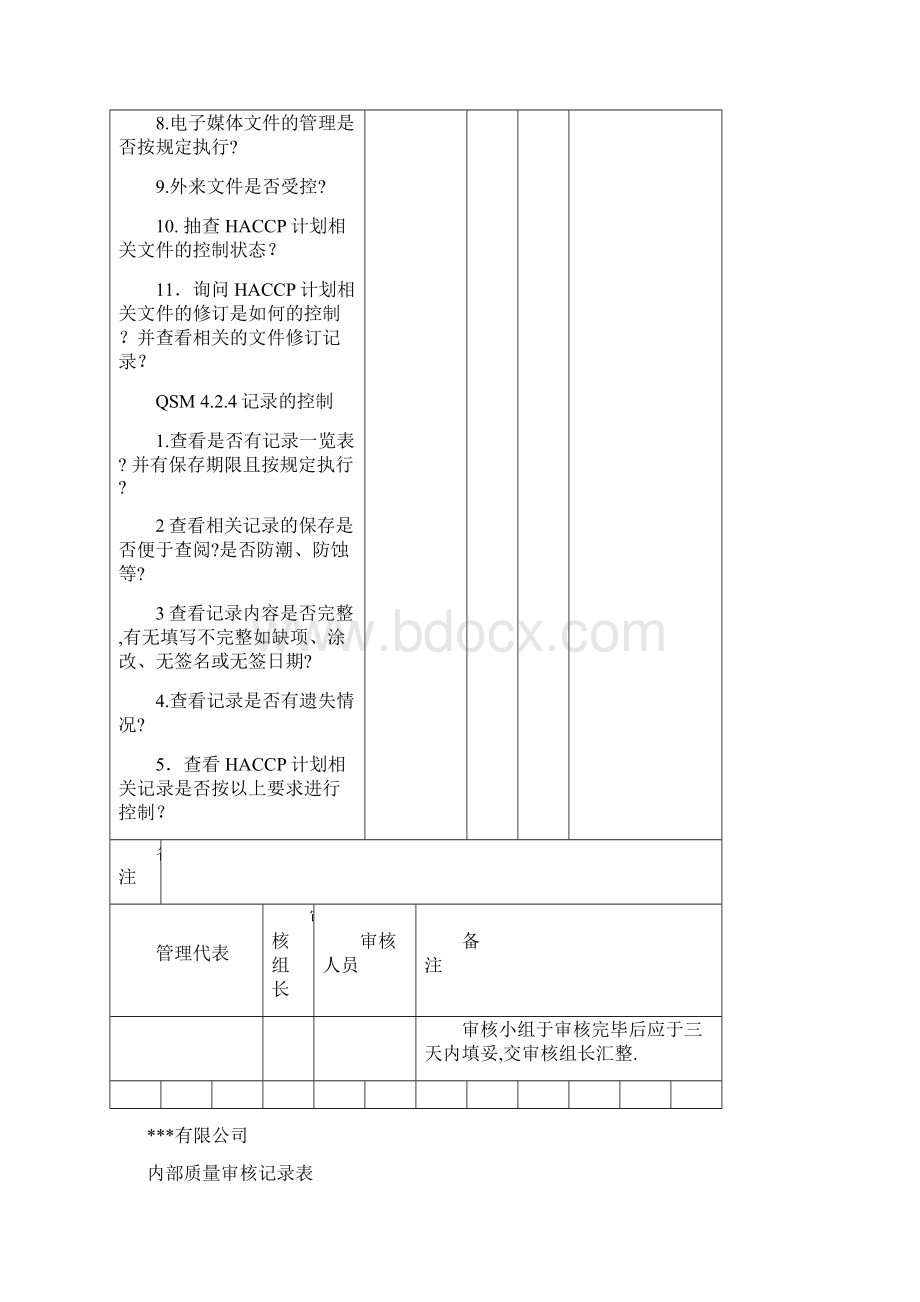 内部质量审核记录表.docx_第2页