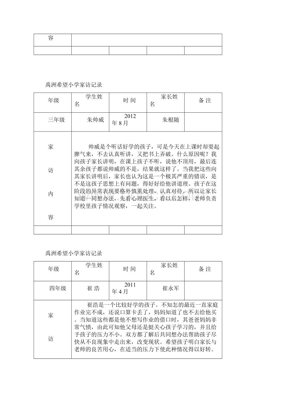 小学家访记录Word下载.docx_第2页