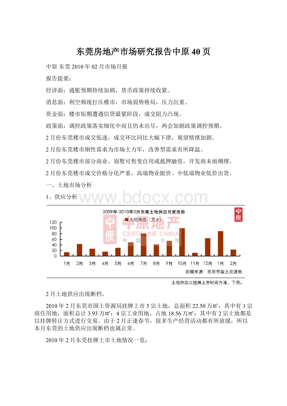 东莞房地产市场研究报告中原40页Word下载.docx_第1页