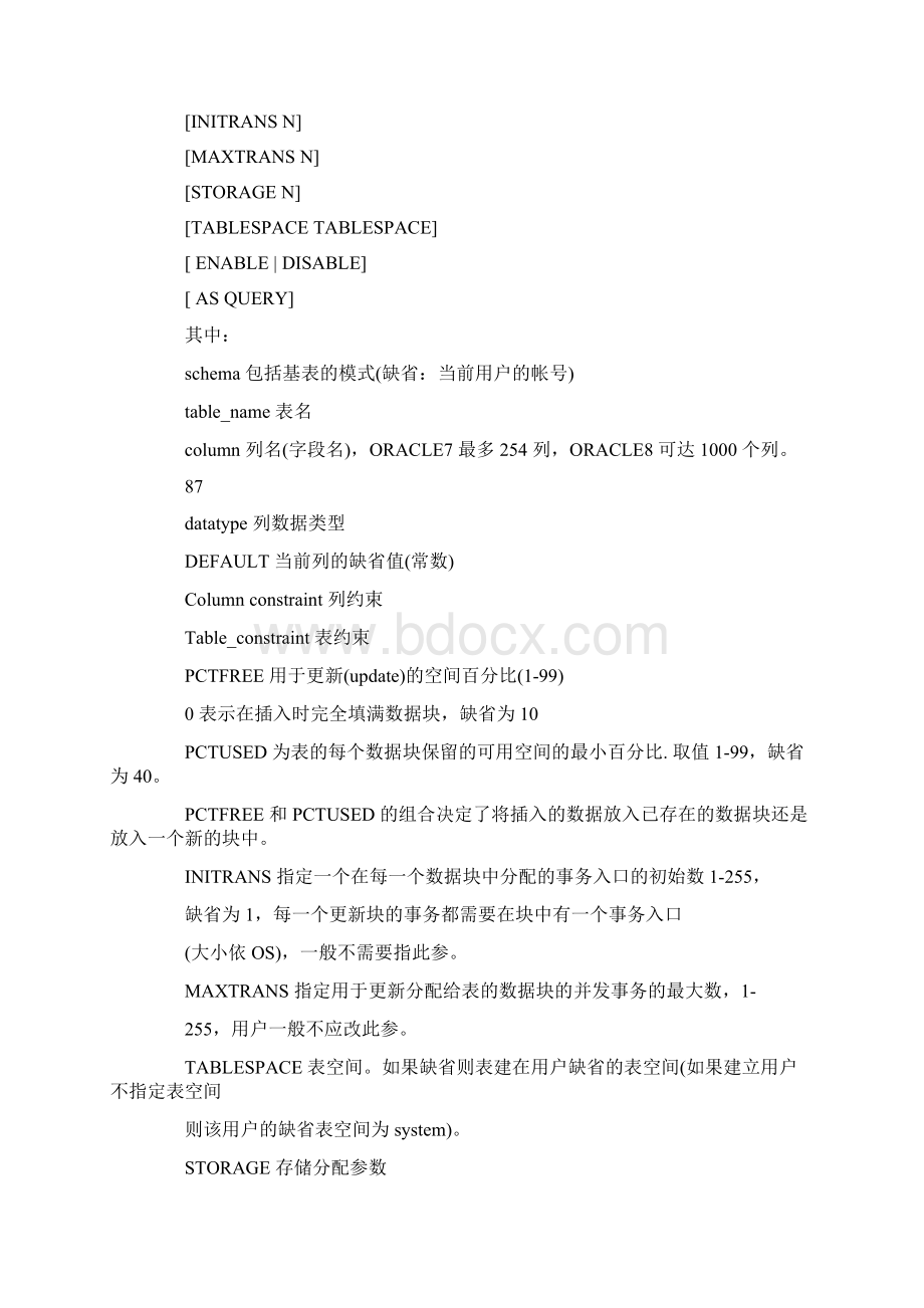 ORACLE数据库开发基础第三章表及索引文档格式.docx_第2页