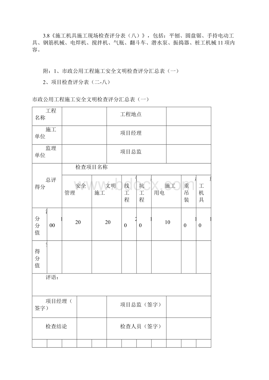 安全文明施工检查评分标准Word下载.docx_第3页