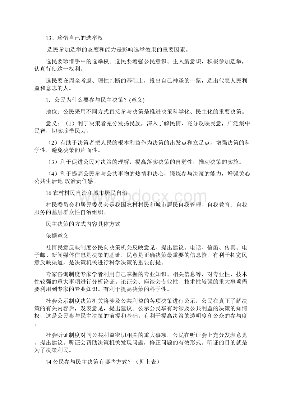 高一政治政治生活重要知识点总结Word文档格式.docx_第3页