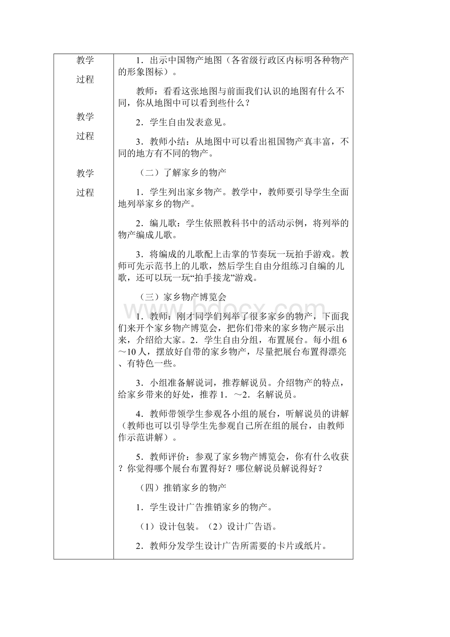 最新版山东科学技术出版社五年级 环境教育教案及反思表格式Word下载.docx_第3页