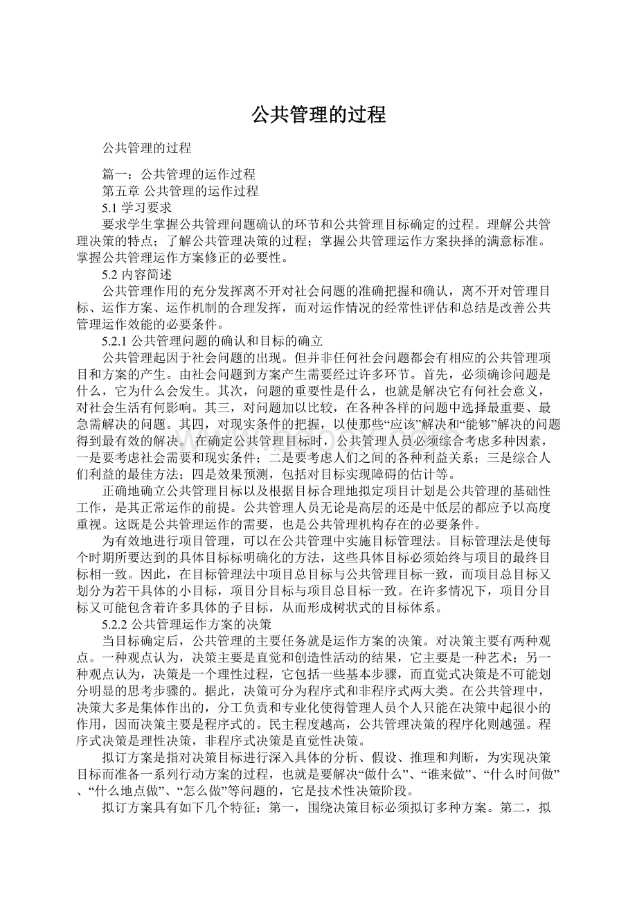 公共管理的过程.docx_第1页