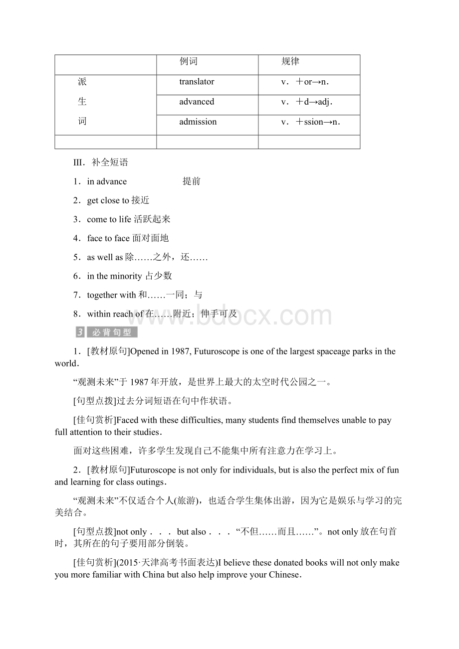 学年高中英语人教版必修四教学案Unit 5 Section 4 Word版含答案.docx_第3页