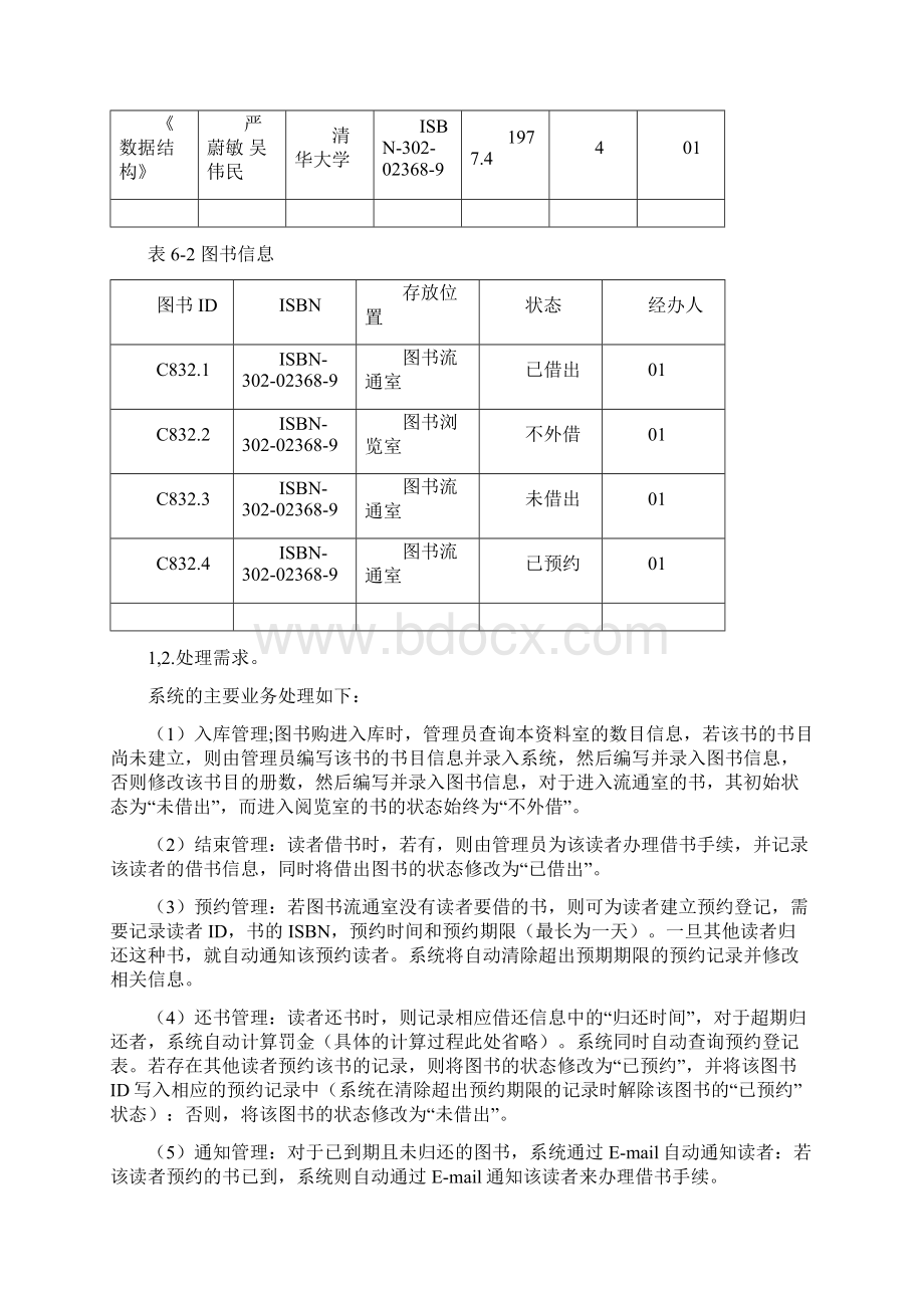 图书管理系统 数据库设计Word下载.docx_第3页