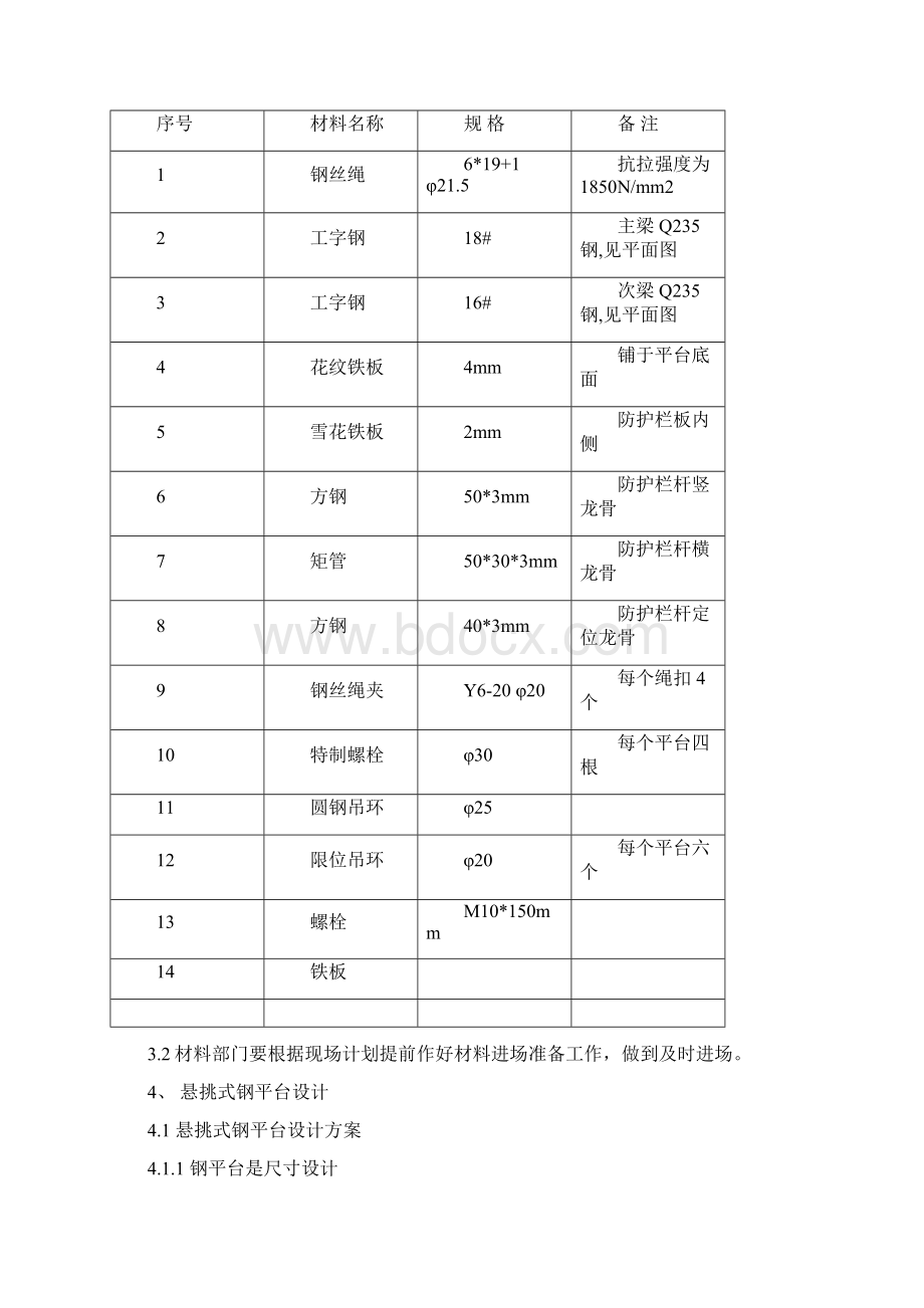 悬挑式卸料平台制作施工技术交底最新版.docx_第2页