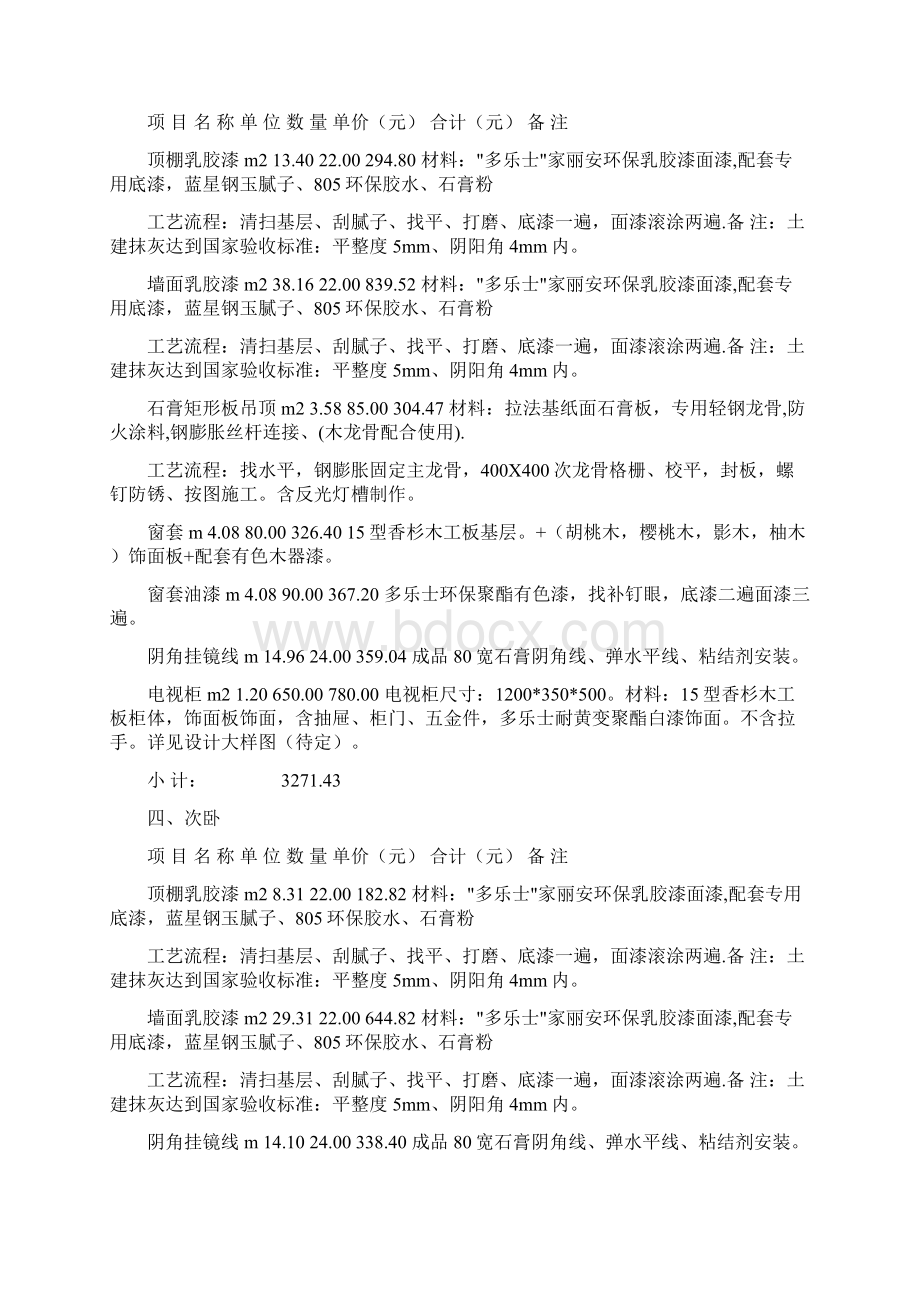 合肥装修材料价格表家装预算参考文档格式.docx_第3页