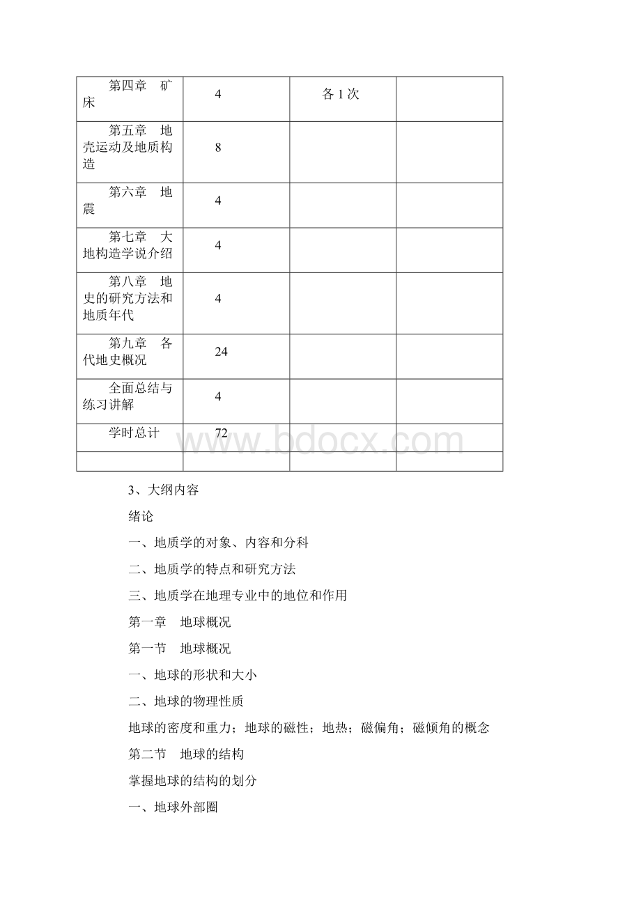 地质学基础教学大纲.docx_第2页