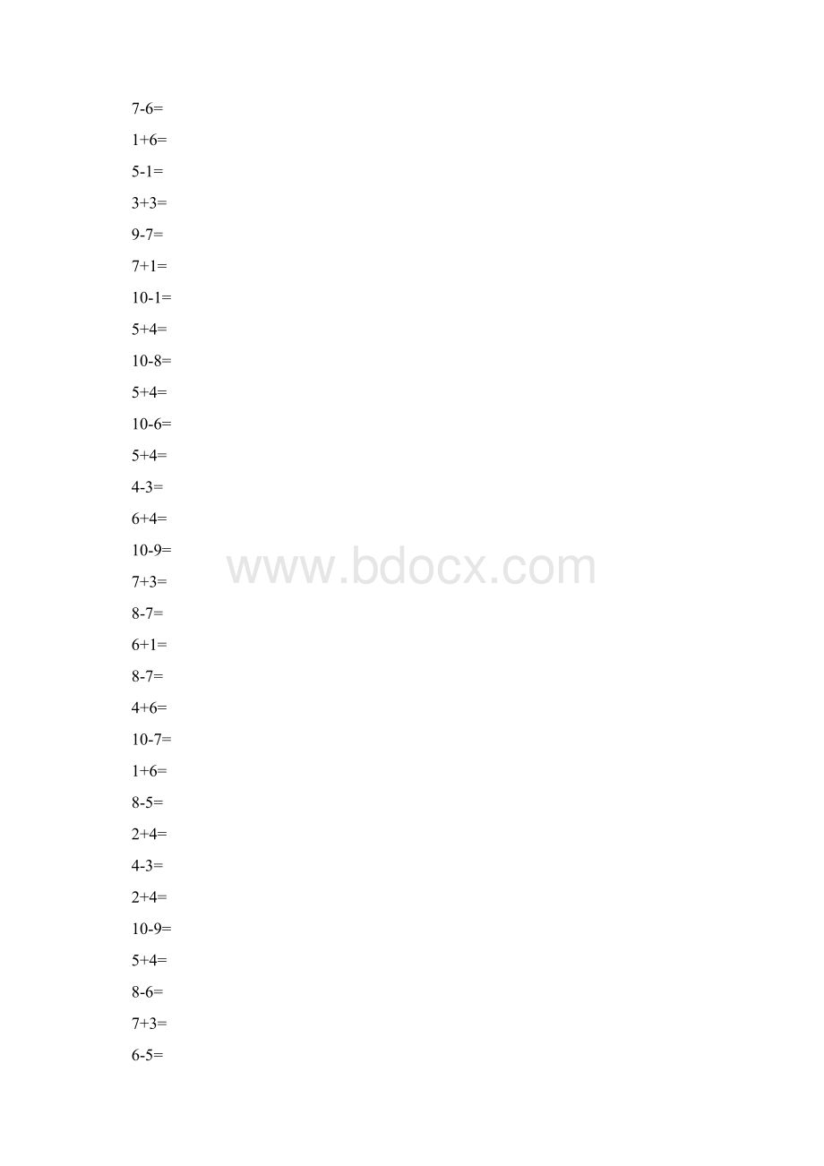 一年级数学上册口算练习30.docx_第3页