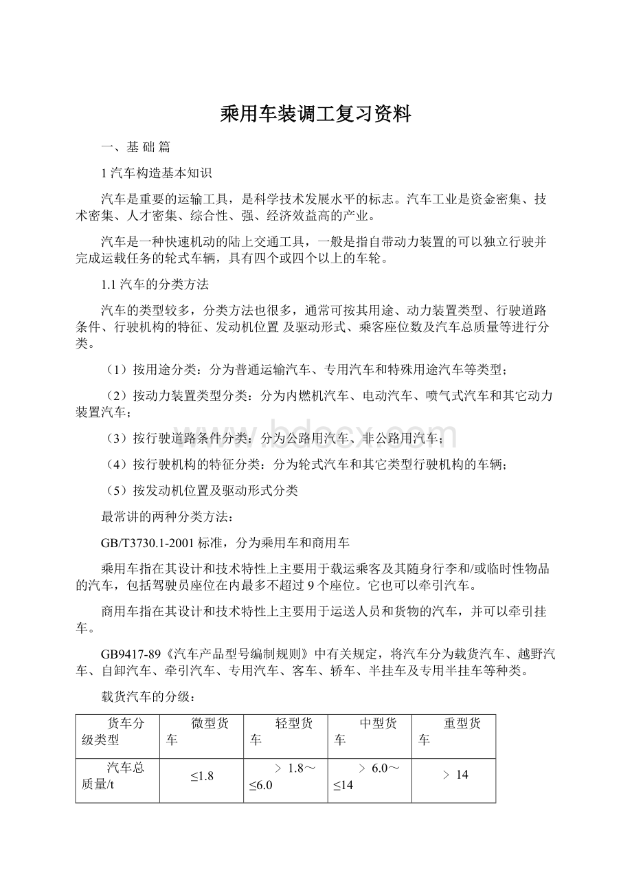 乘用车装调工复习资料Word下载.docx_第1页