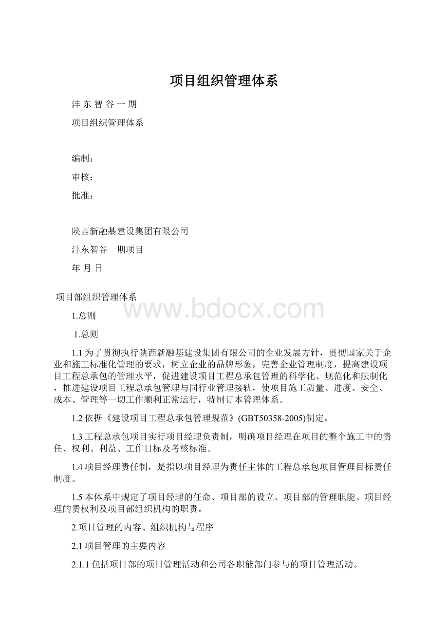 项目组织管理体系.docx_第1页