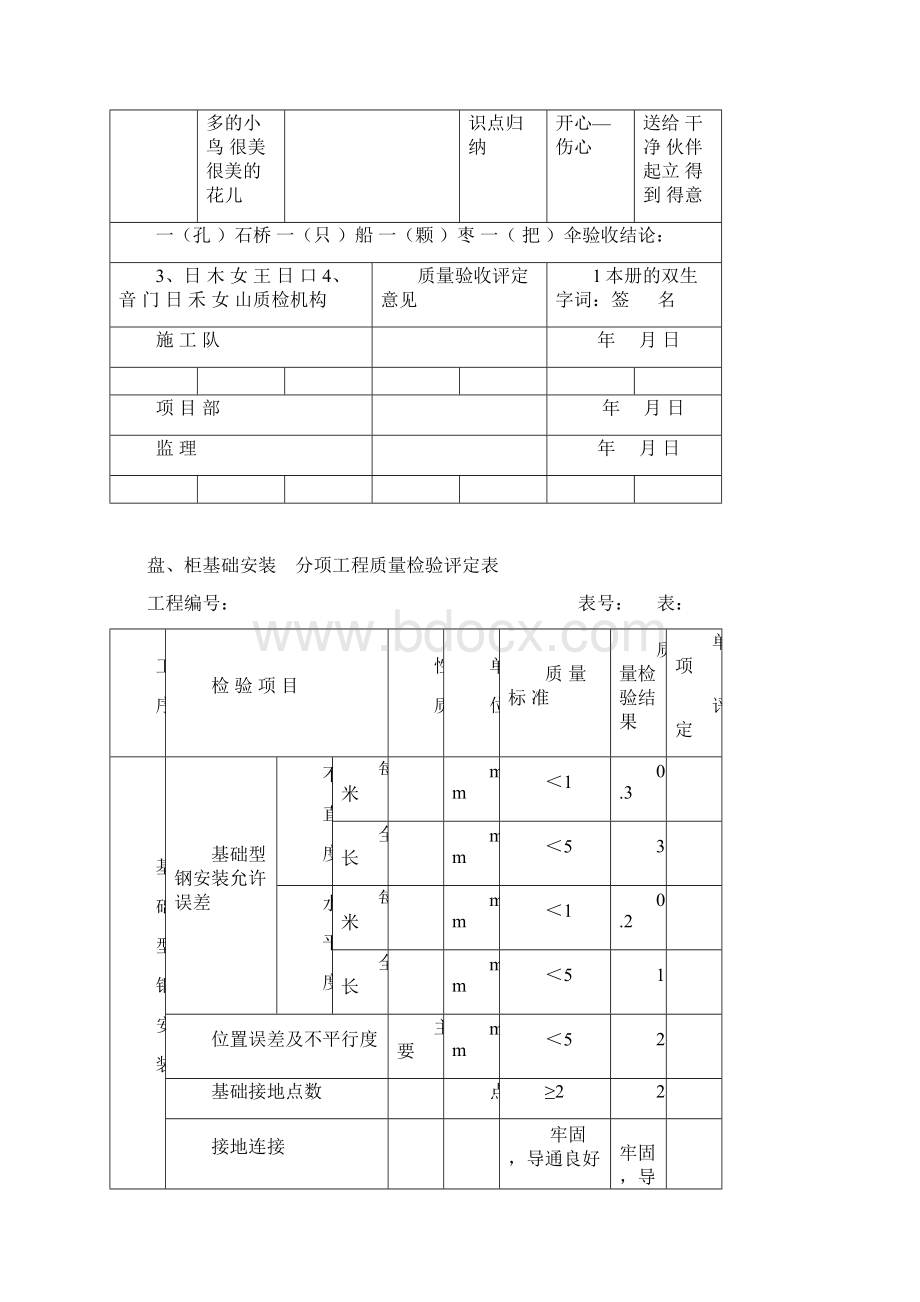 主控及直流系统设备安装单位工程质量验收评定表.docx_第3页