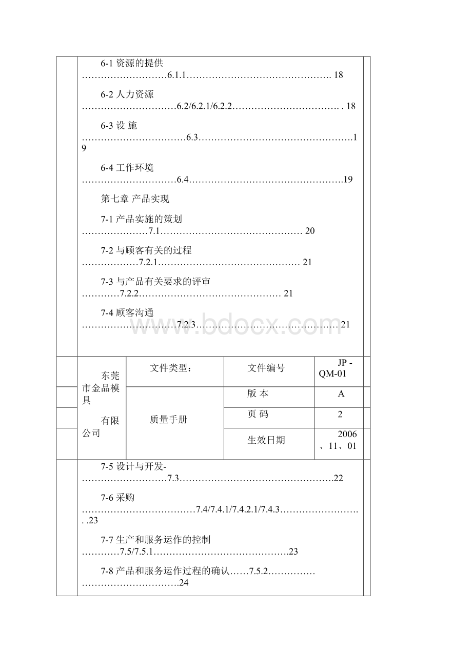 质量手册A版Word文档下载推荐.docx_第3页