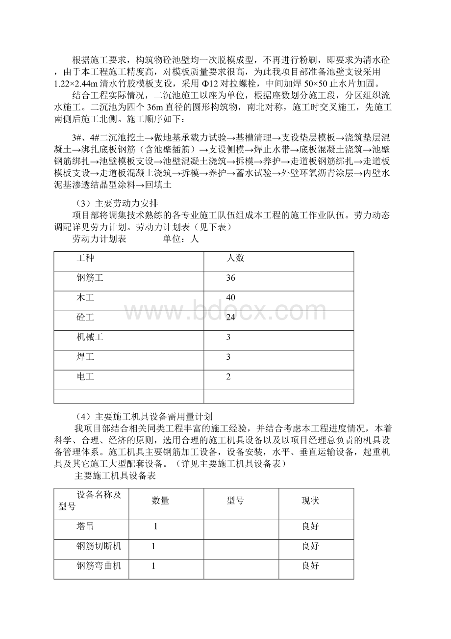 二沉池施工方案Word文档下载推荐.docx_第2页