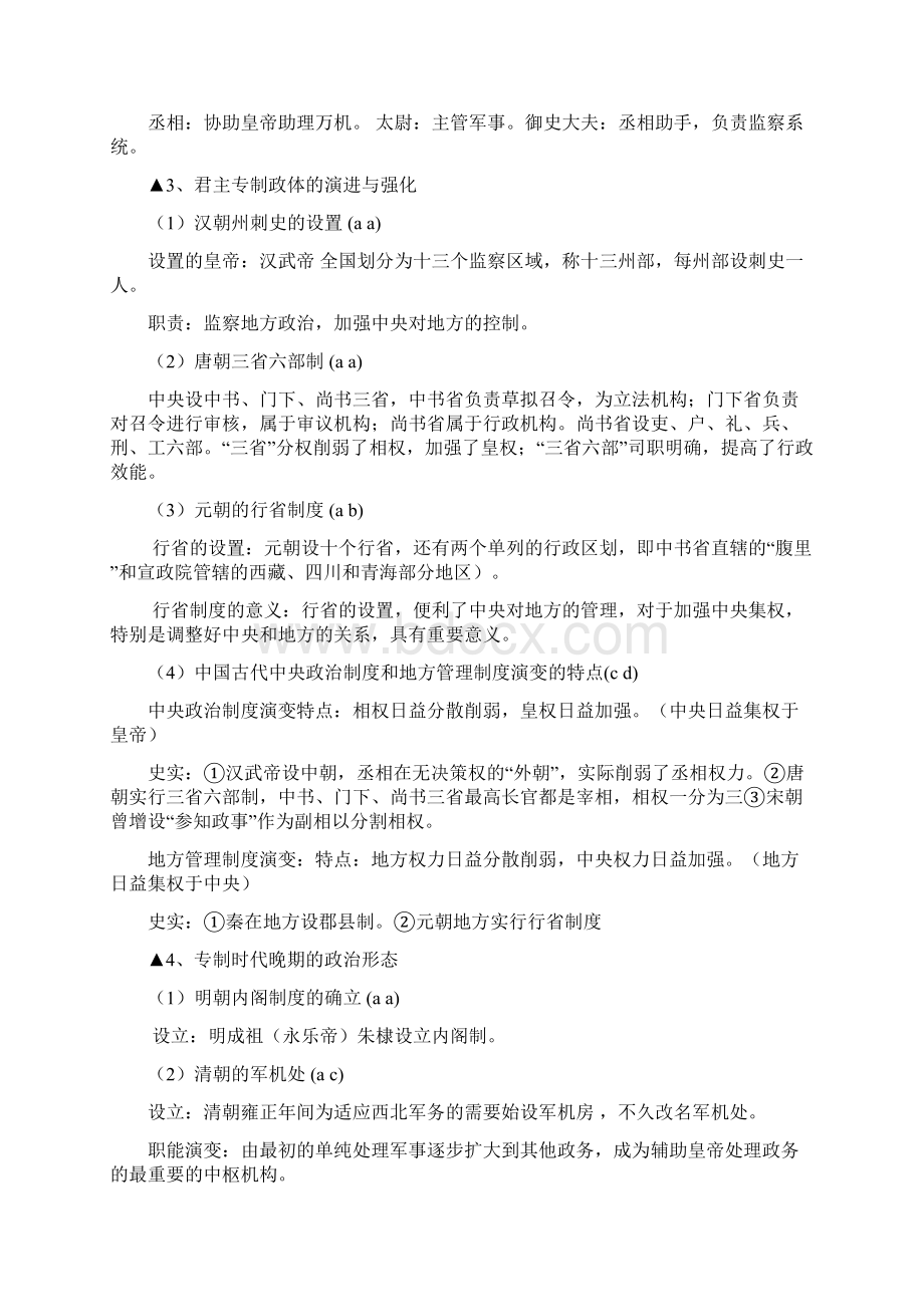 高一历史会考回忆提纲.docx_第2页