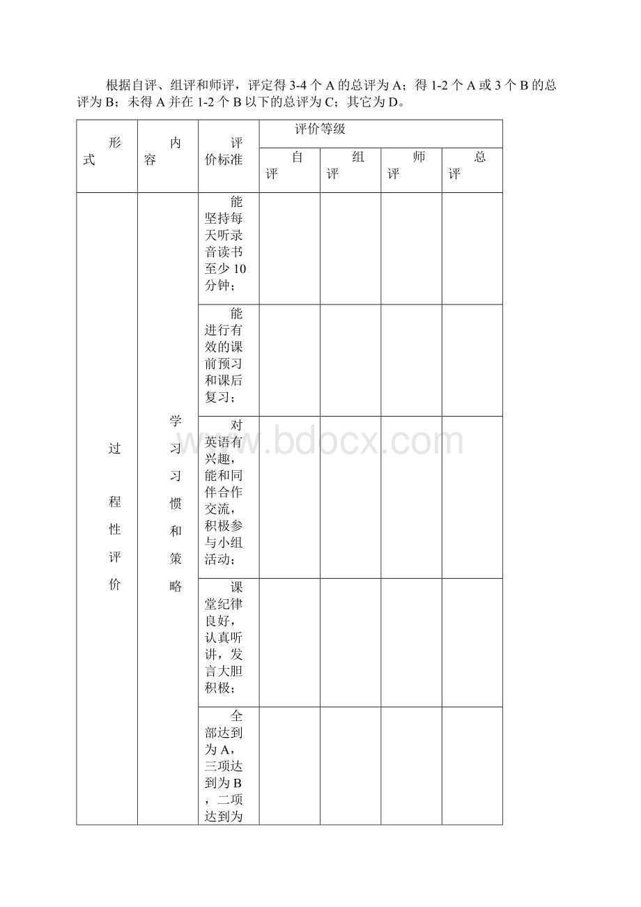 三年级英语下册评价方案Word格式.docx_第3页