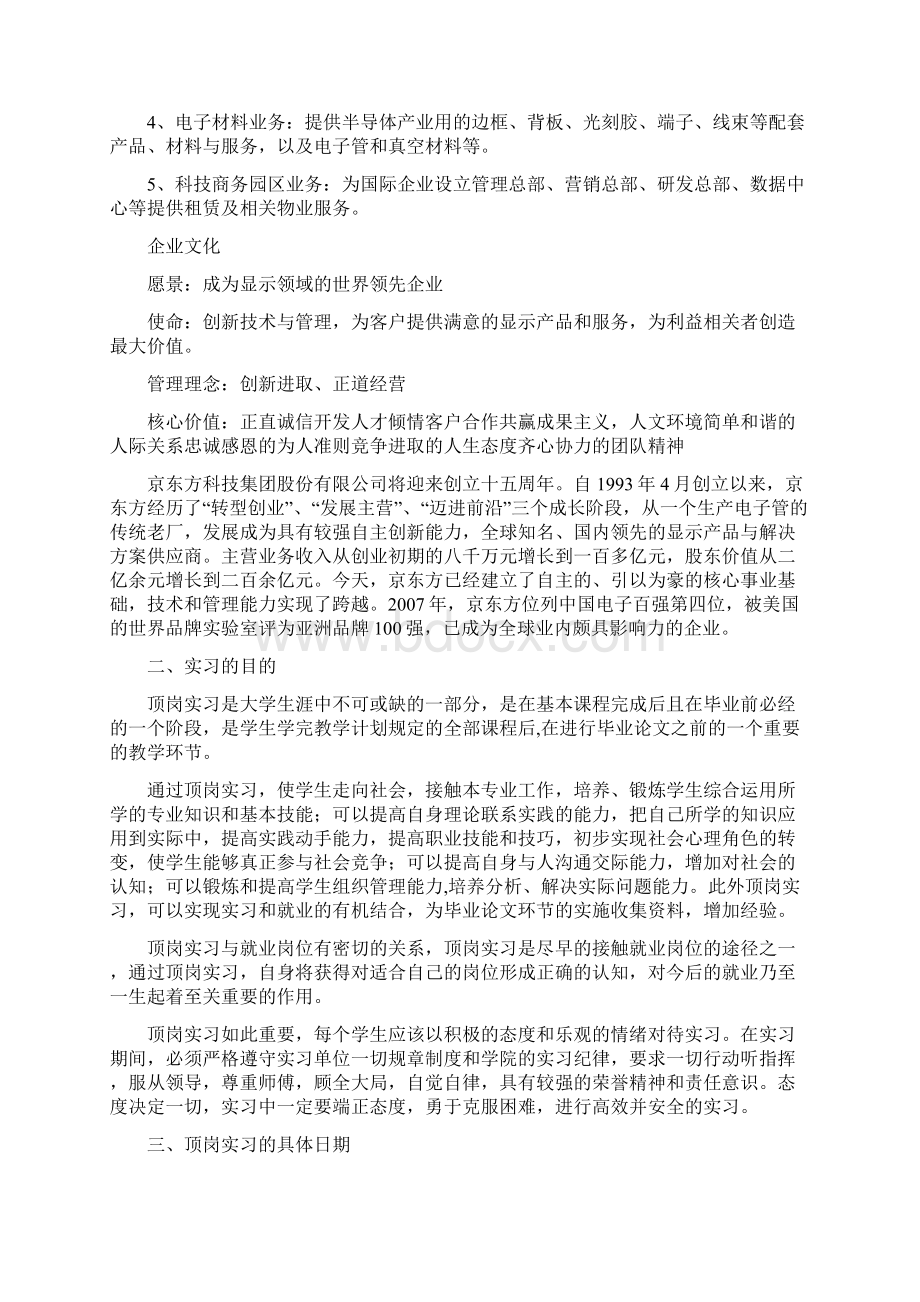 京东方顶岗实习报告.docx_第3页