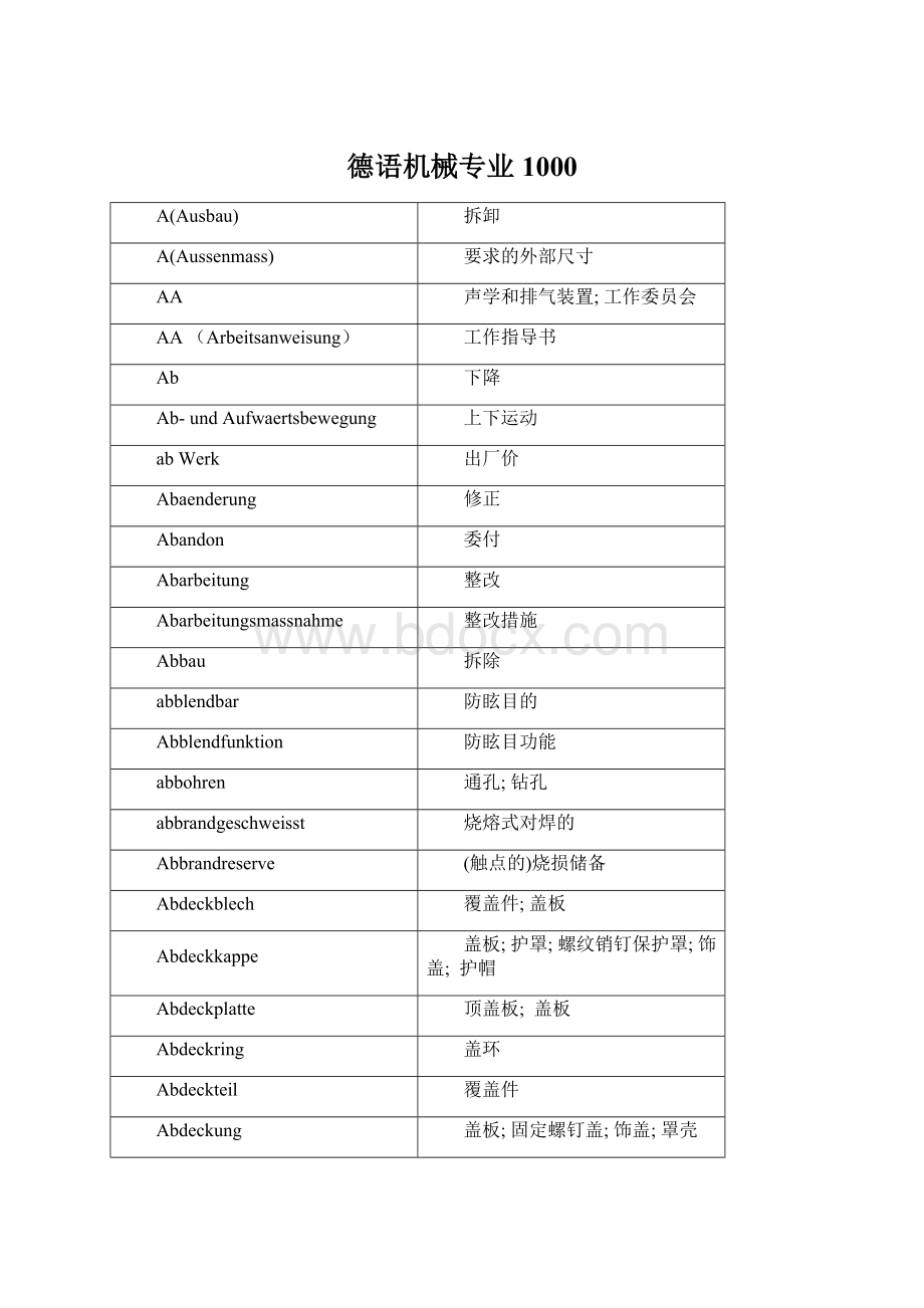 德语机械专业1000Word文件下载.docx