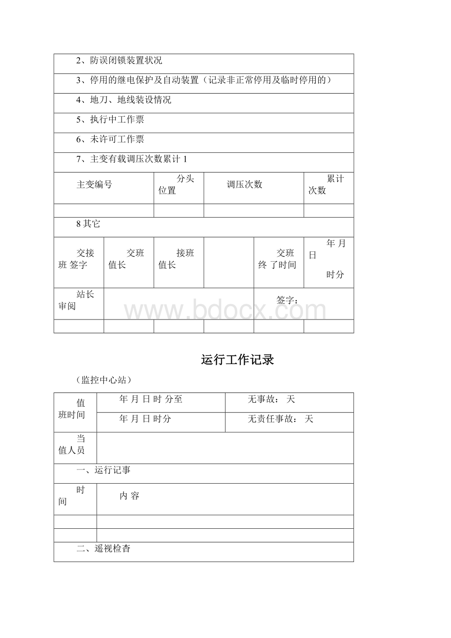 变电站运行记录.docx_第2页