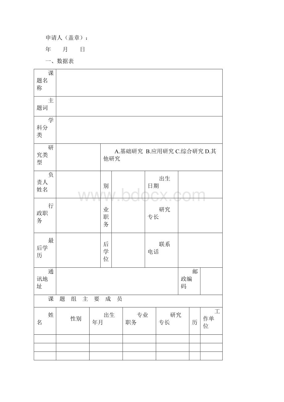 安徽省课题申报书模板Word格式文档下载.docx_第2页